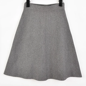 Tiered hem Ventilated Slits Knit Skirt