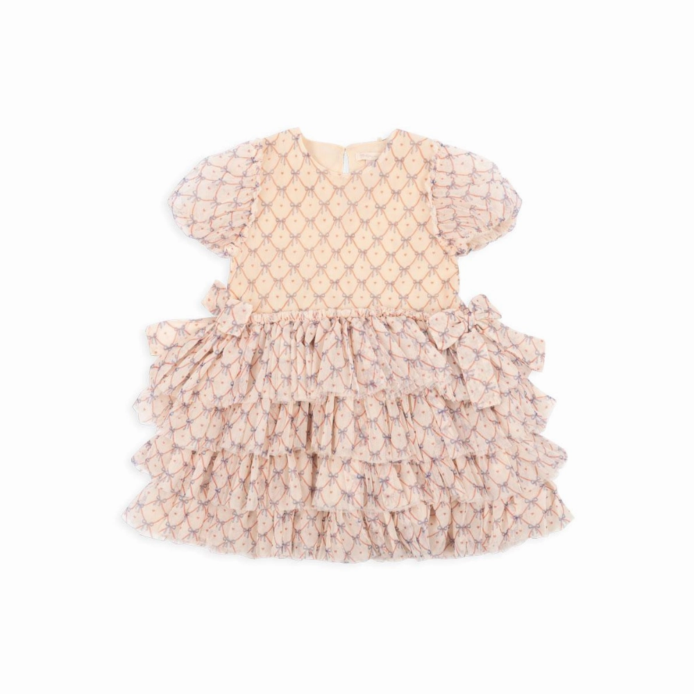 Flow Line Sunset Look Konges Sloejd Fay Dress Grs, Check Bowie