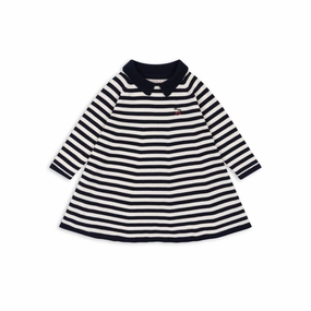 Simple Elegance Comfortable fit for outings Konges Sloejd Venton Knit Dress Gots, Navy Stripe