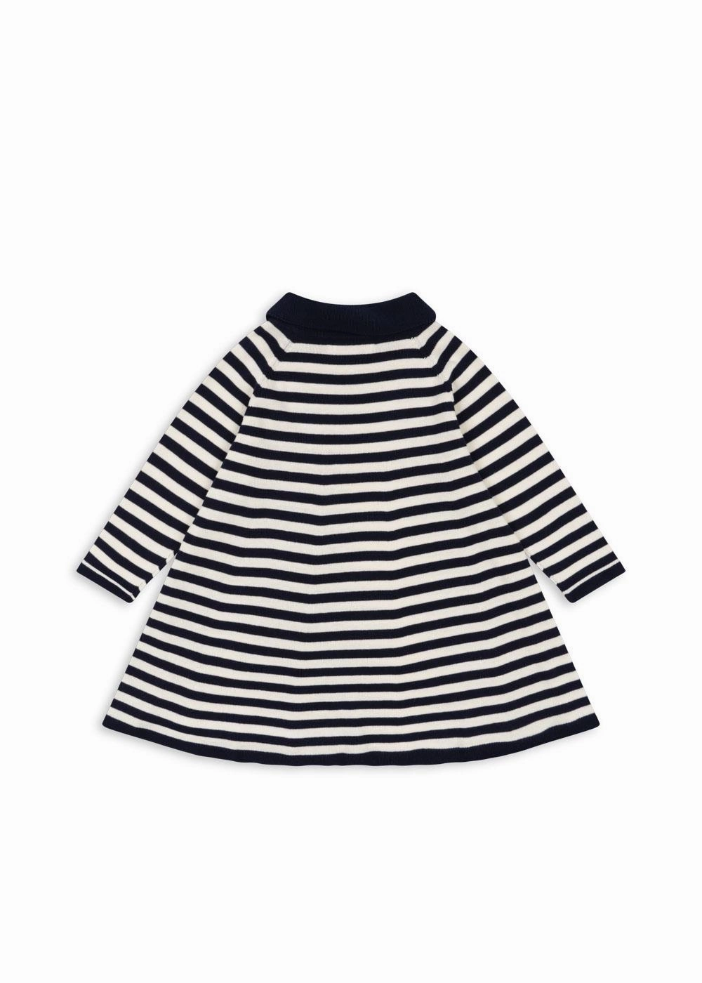 Konges Sloejd Venton Knit Dress Gots, Navy Stripe Autumn Look