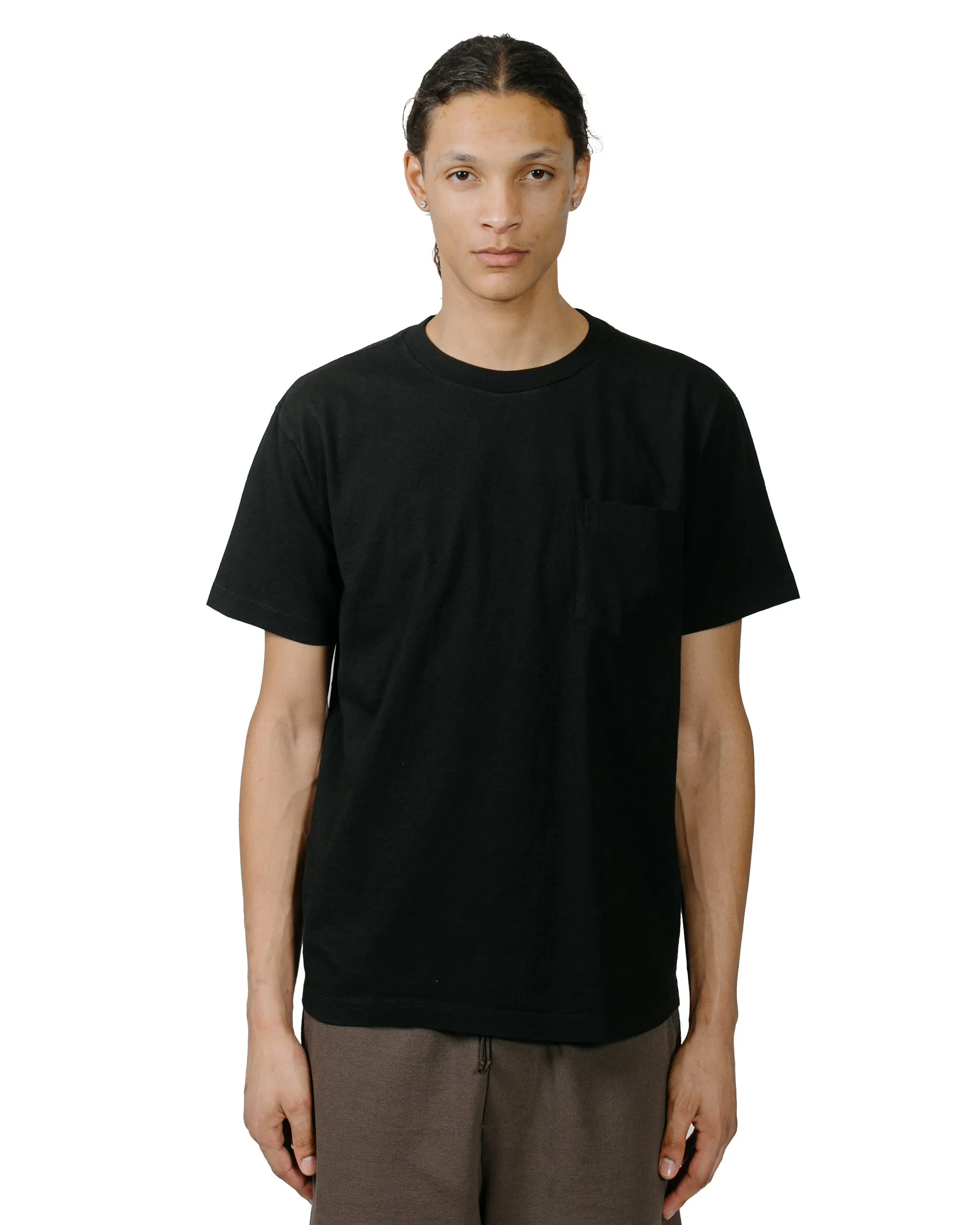 Lady White Co. Balta Pocket T-Shirt Black crew neck