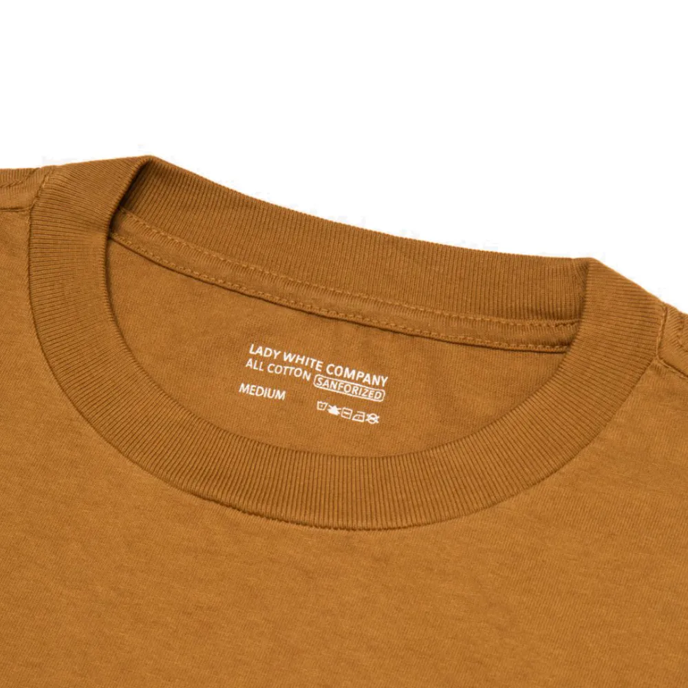 Modern innovation Lady White Co. Balta Pocket T-Shirt Tobacco