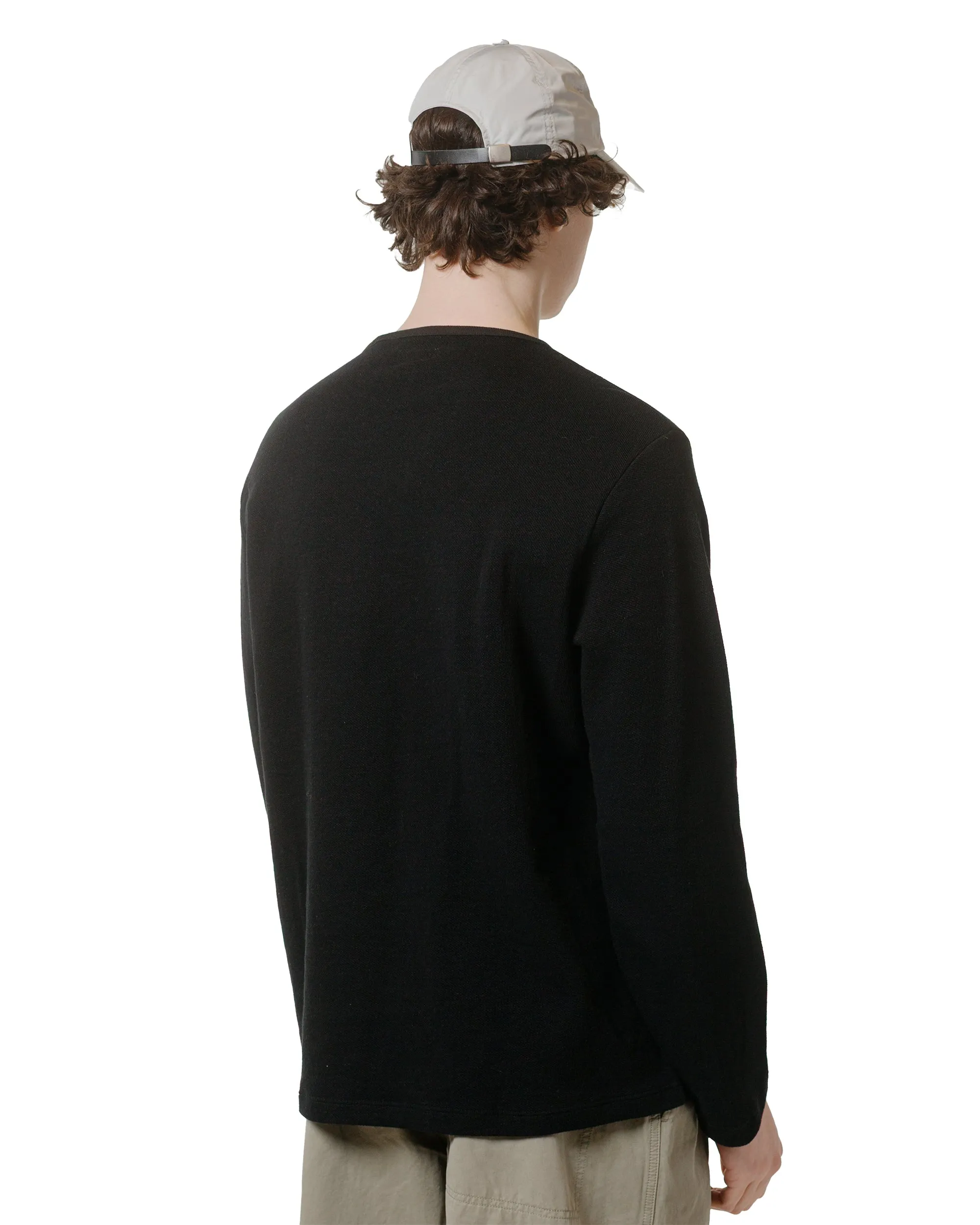Outdoor Chic Lady White Co. Double Knit Sweater Black
