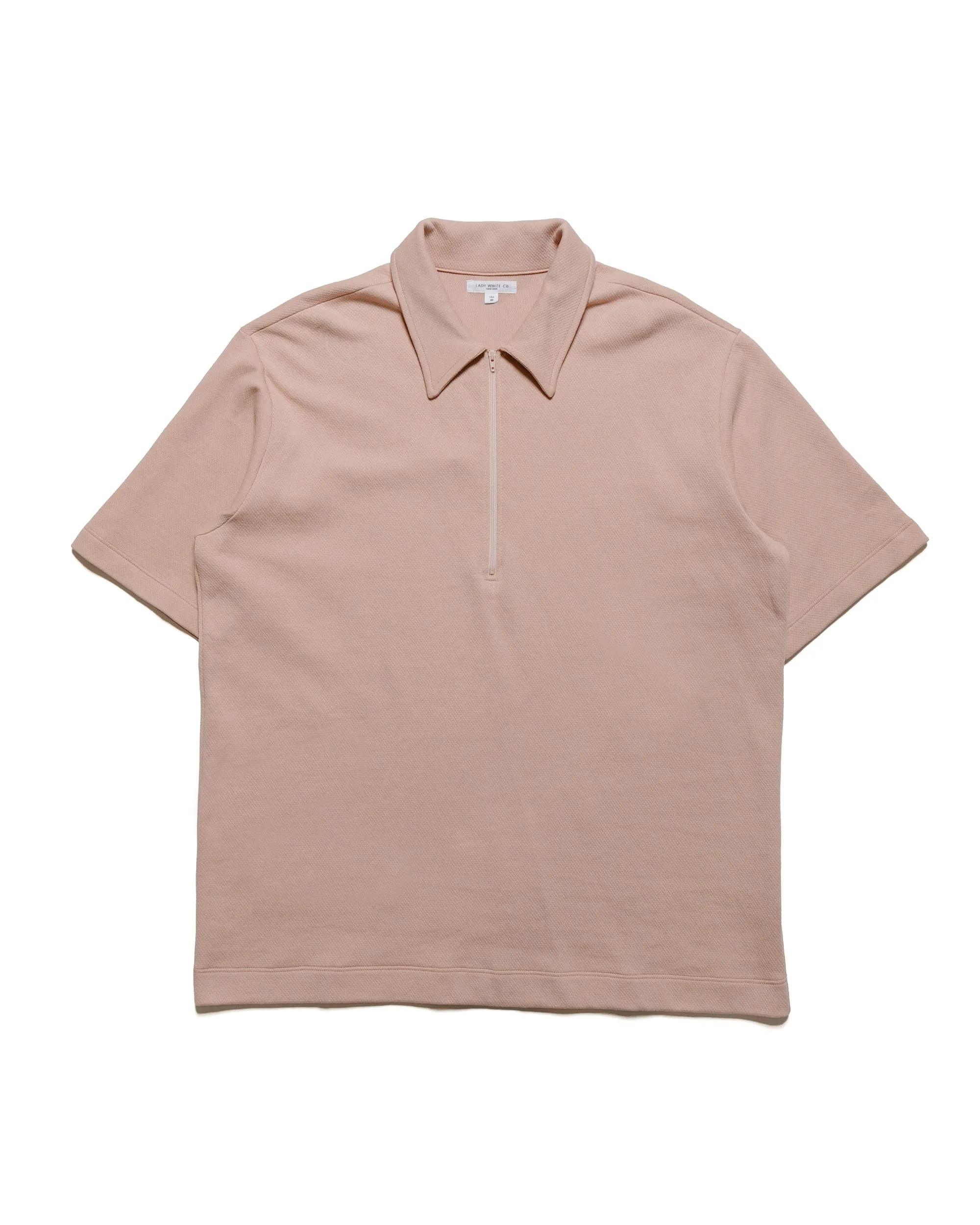 Lady White Co. Half Zip Polo Pink Glass mountain style Pockets