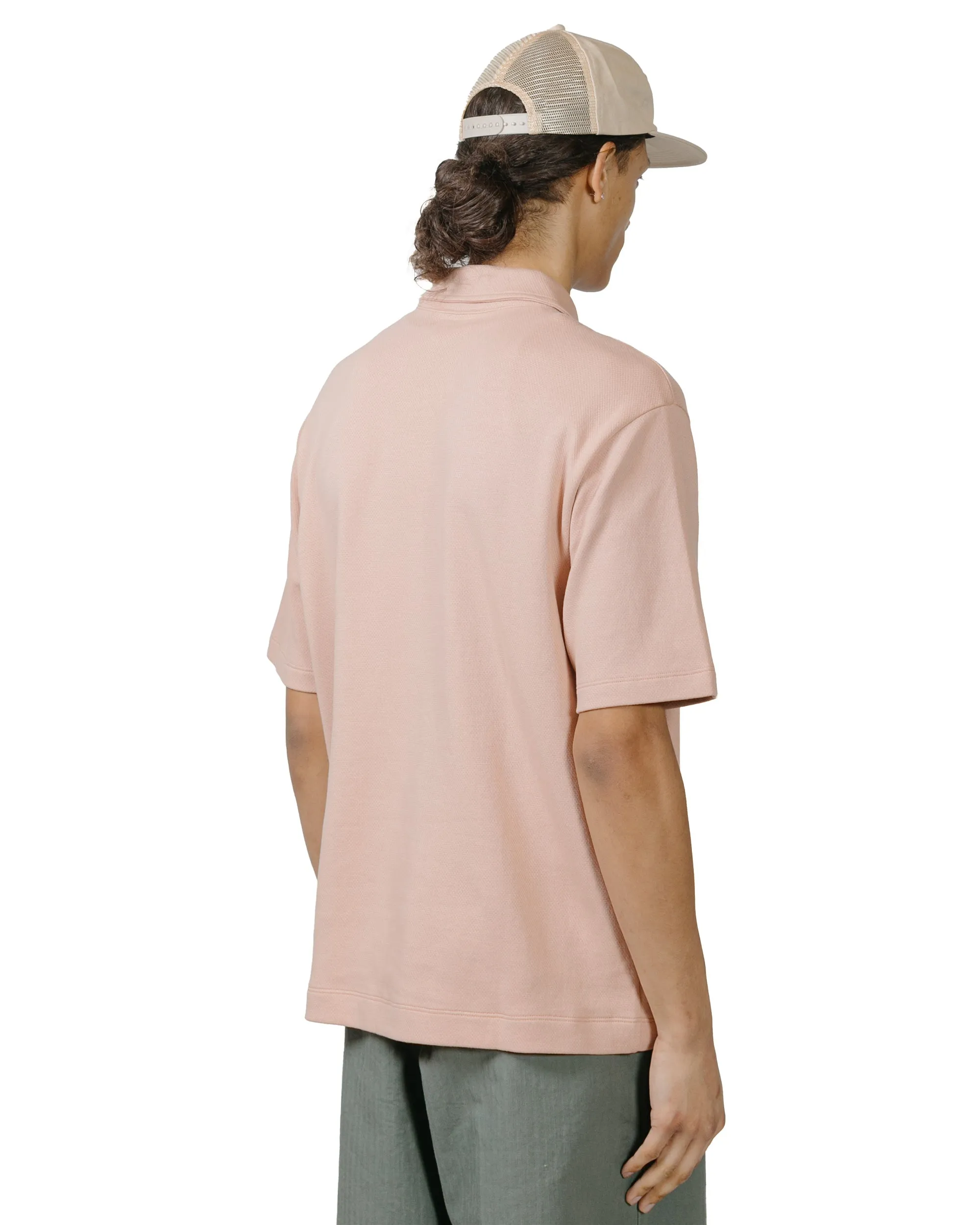Concert Look Lady White Co. Half Zip Polo Pink Glass