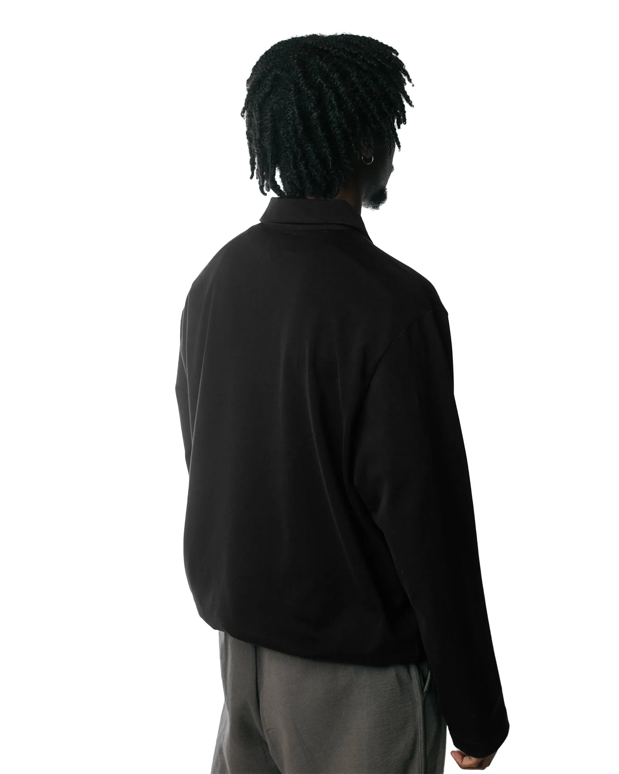 Lady White Co. L/S Richmond Polo Black Low Maintenance