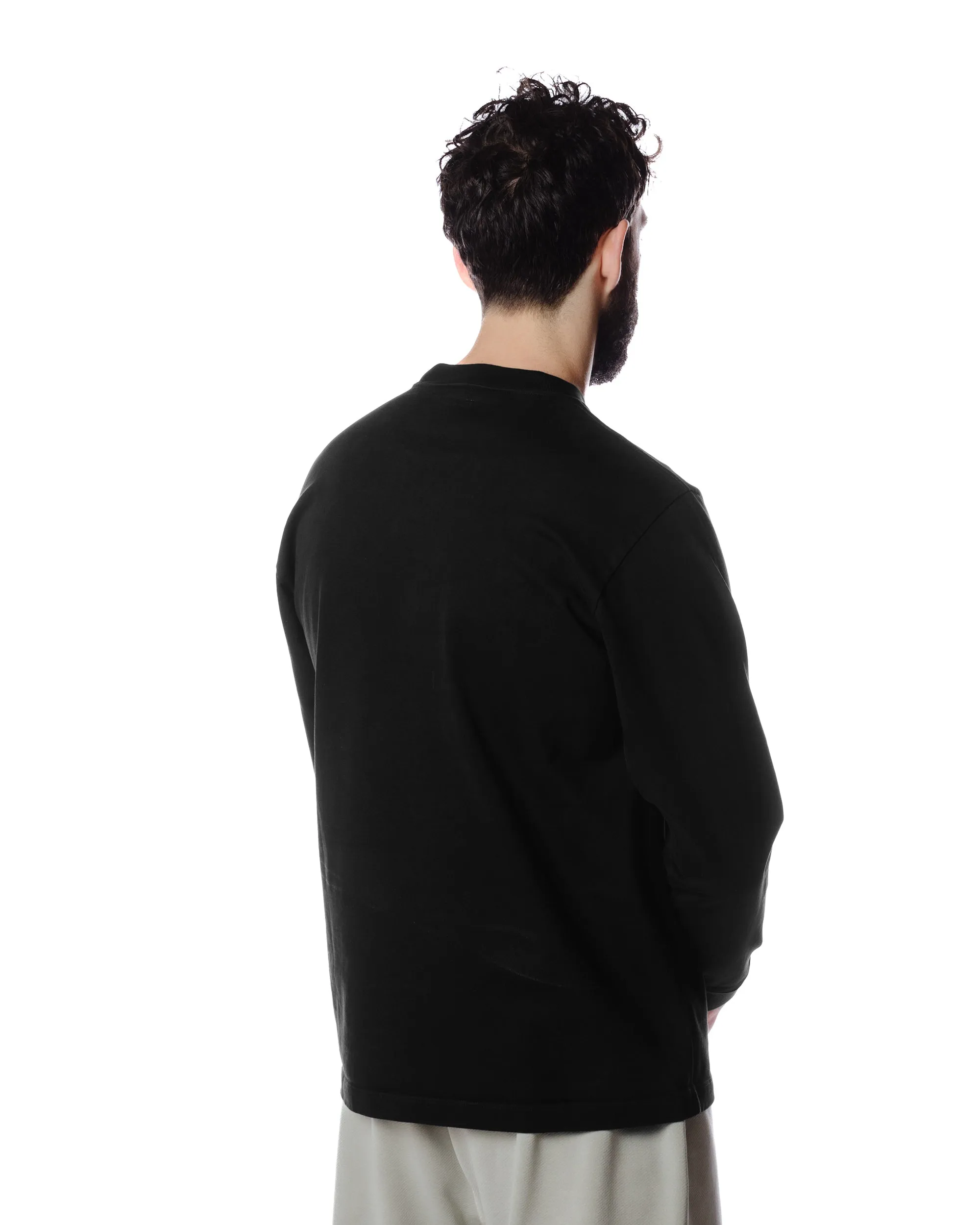 Lady White Co. L/S Rugby T-Shirt Black Scoop neck NeutralTonesCollection