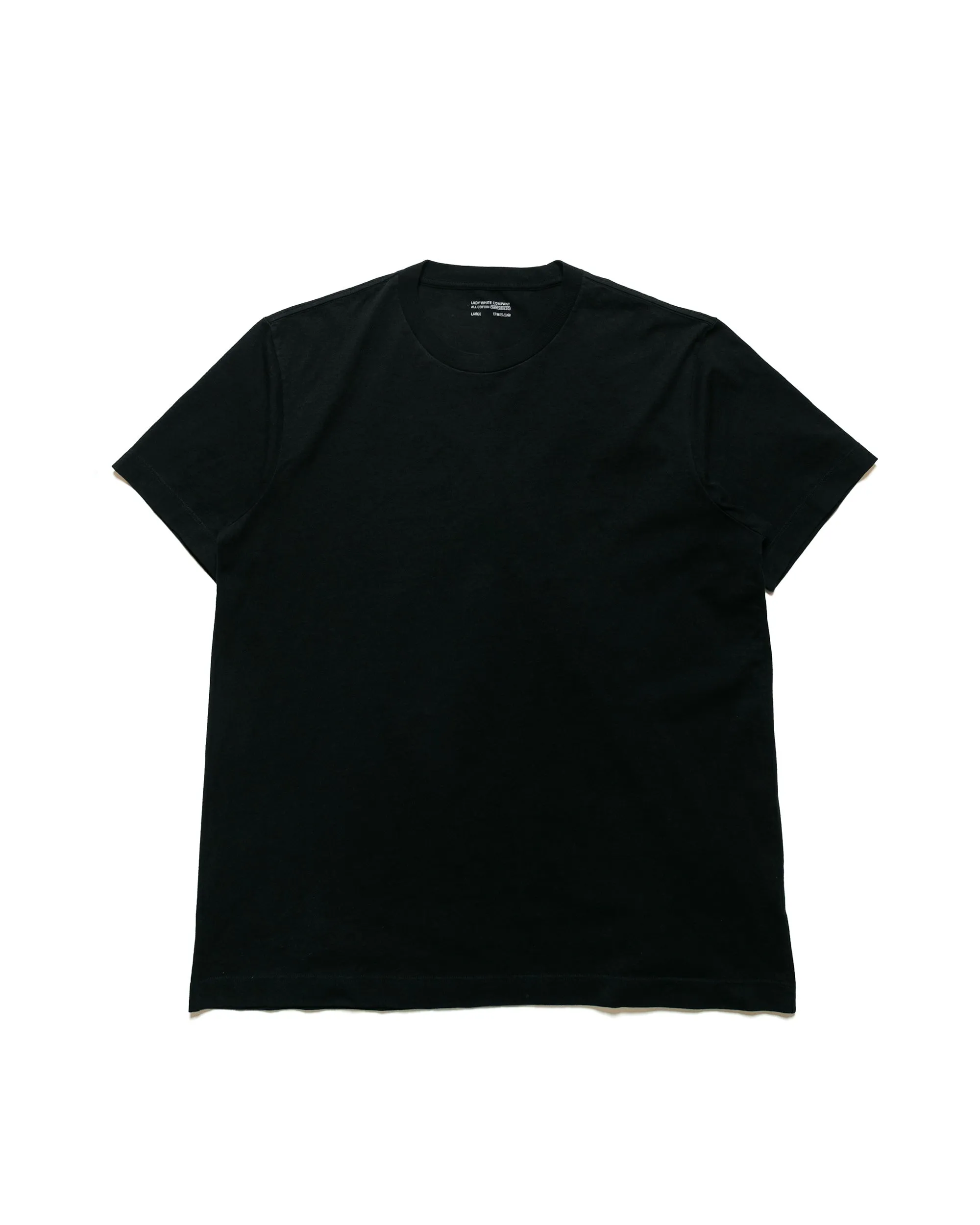 Lady White Co. Municipal T-Shirt Black Reinforced Shoulder Seams