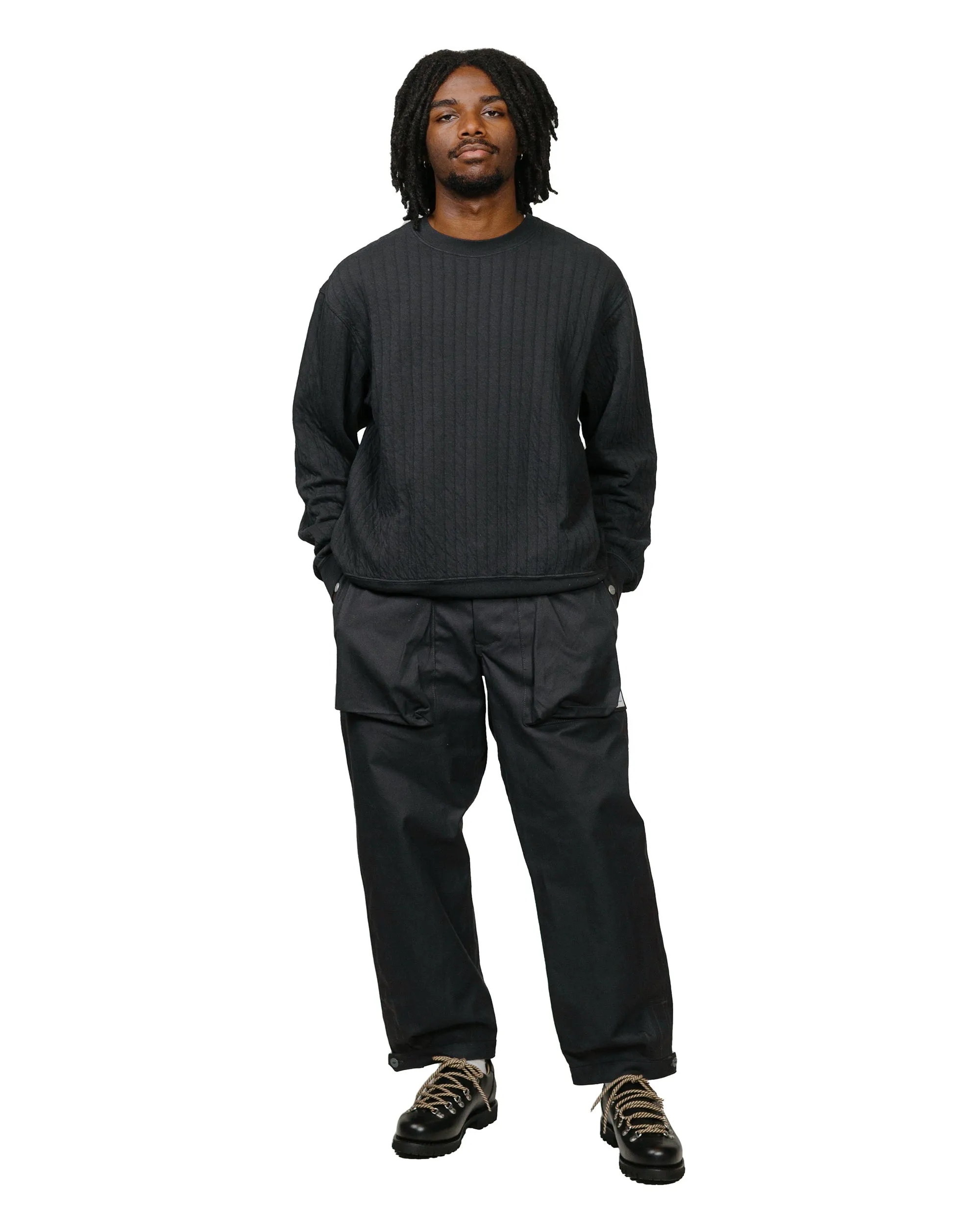 product safety Lady White Co. Quilted Crewneck Anthracite