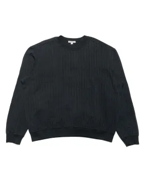 Lady White Co. Quilted Crewneck Anthracite Street Chic Flannel