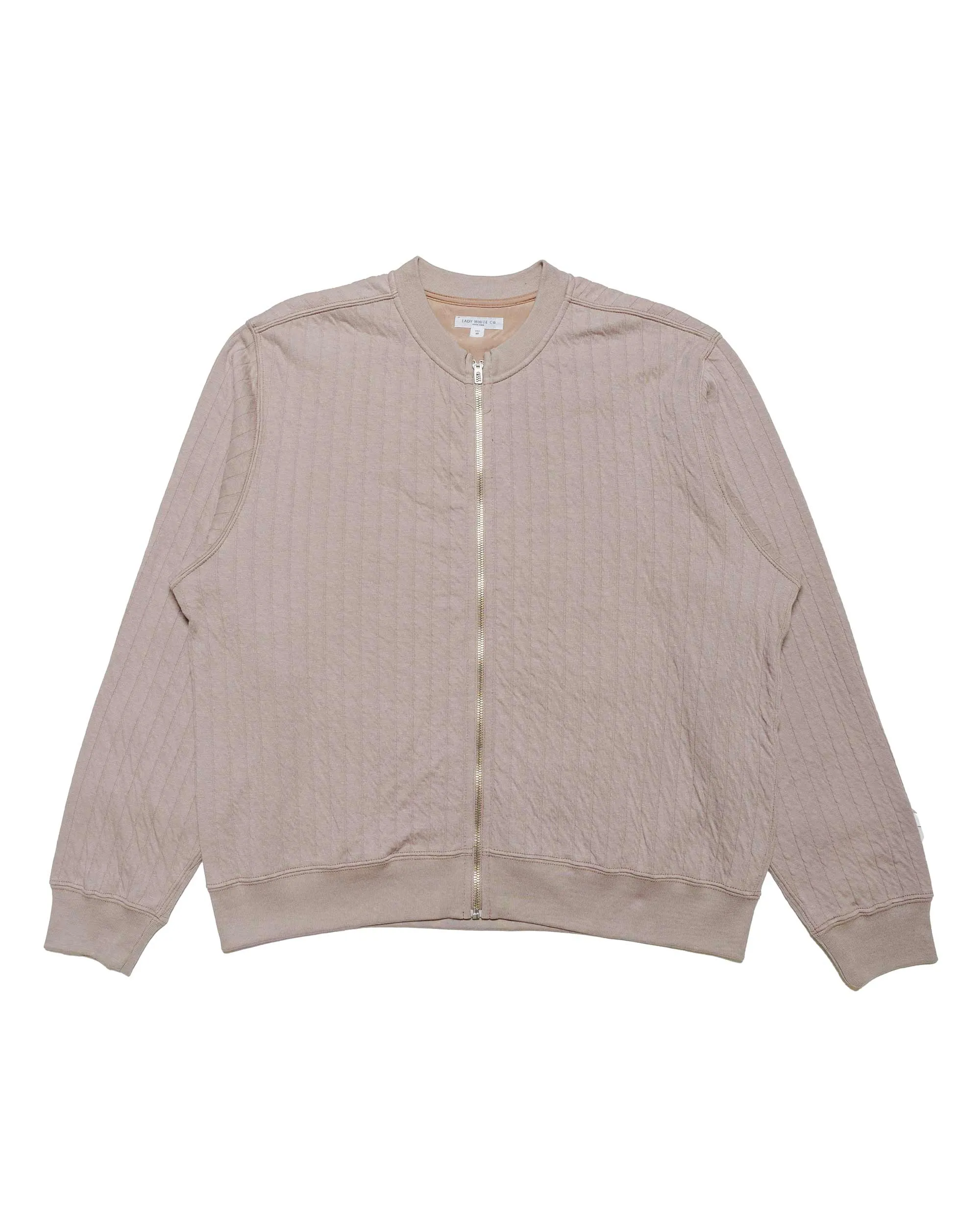 Lady White Co. Quilted Zip Up Pale Purple Relaxed Street