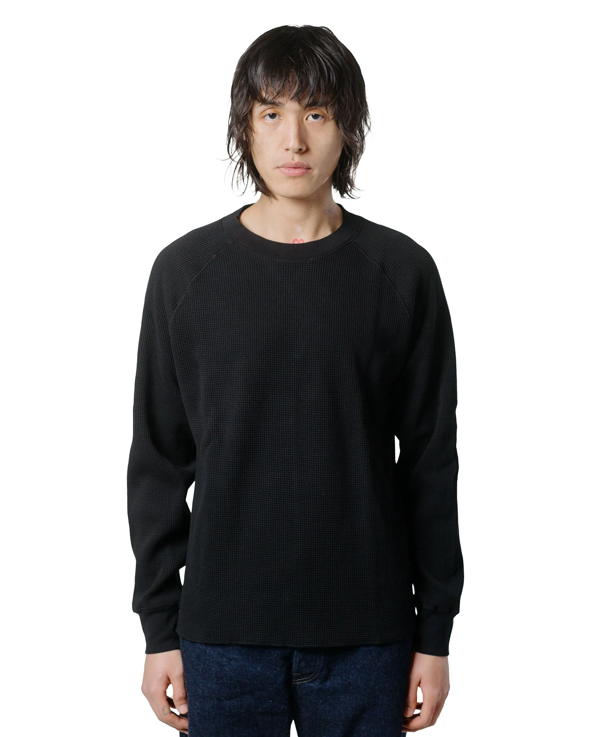 Chilly Weather Style Lady White Co. Raglan Thermal Black
