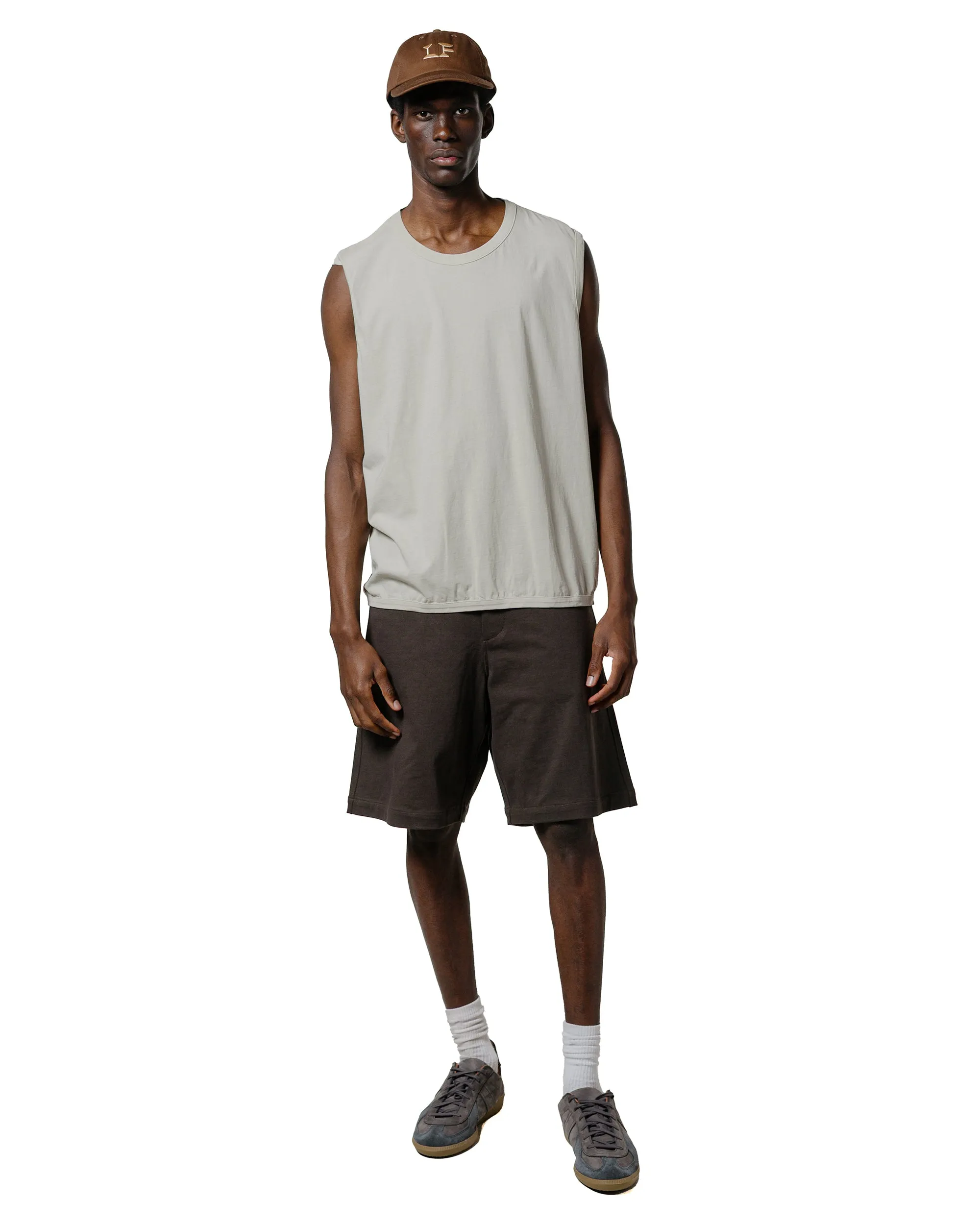 Lady White Co. Sleeveless T-Shirt Swiss Natural Zip Up