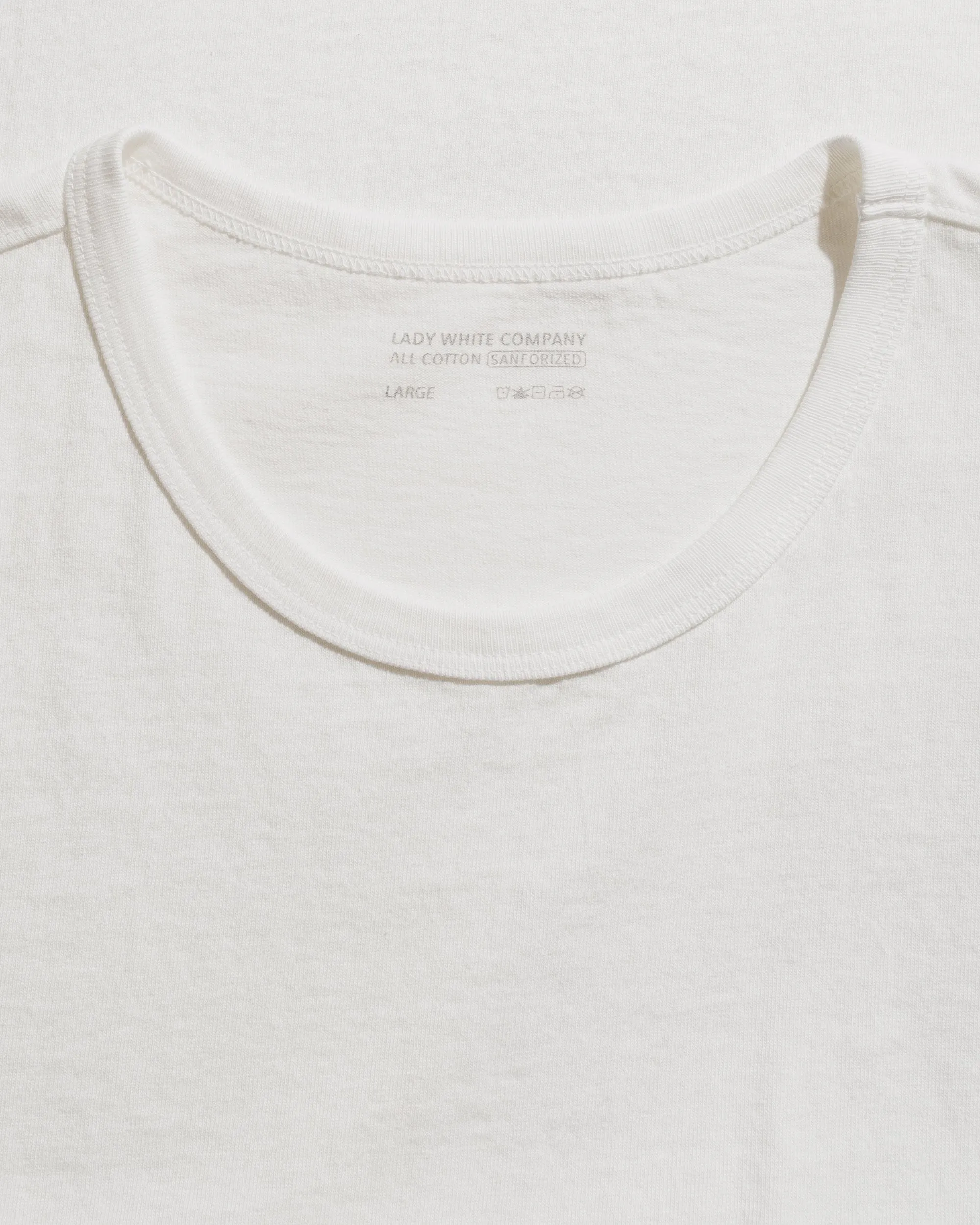Lady White Co. T-Shirt 2-Pack White Geometric Pattern