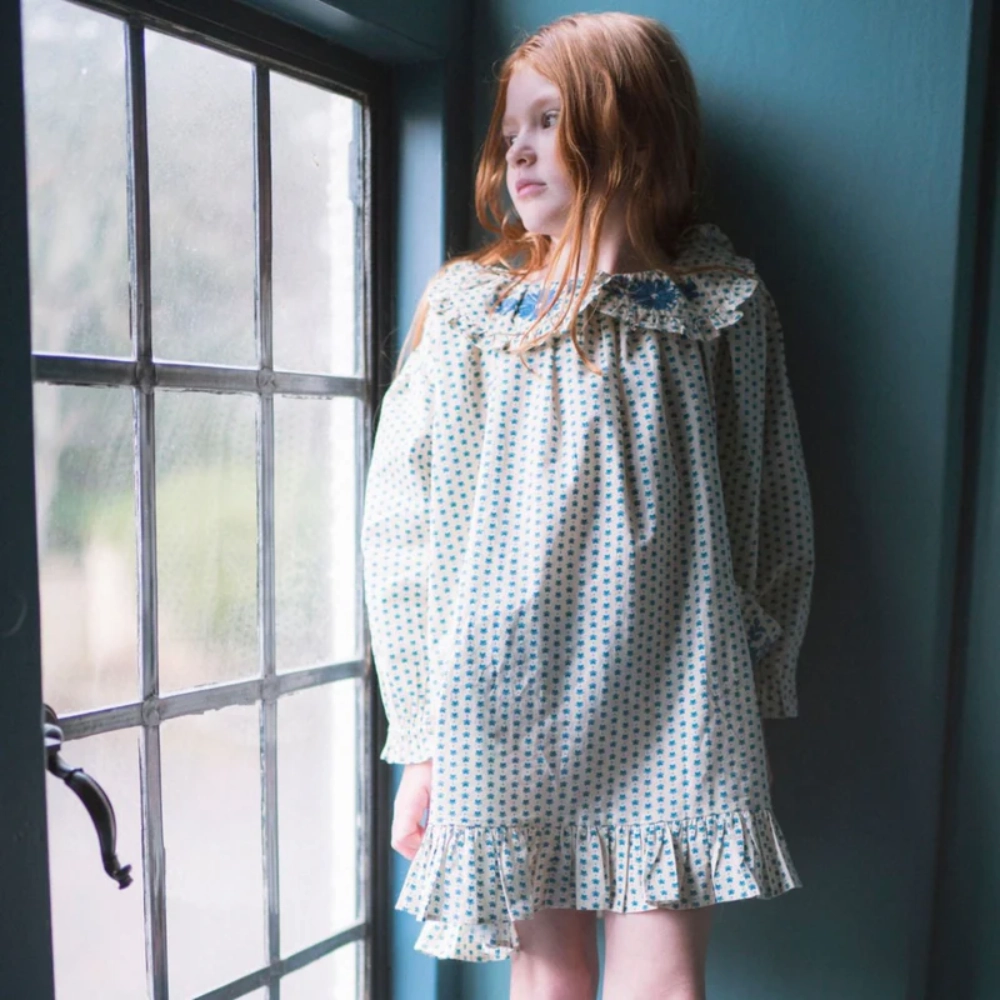 Lali Belle Dress, Hearts with Embroidery Layered Wear