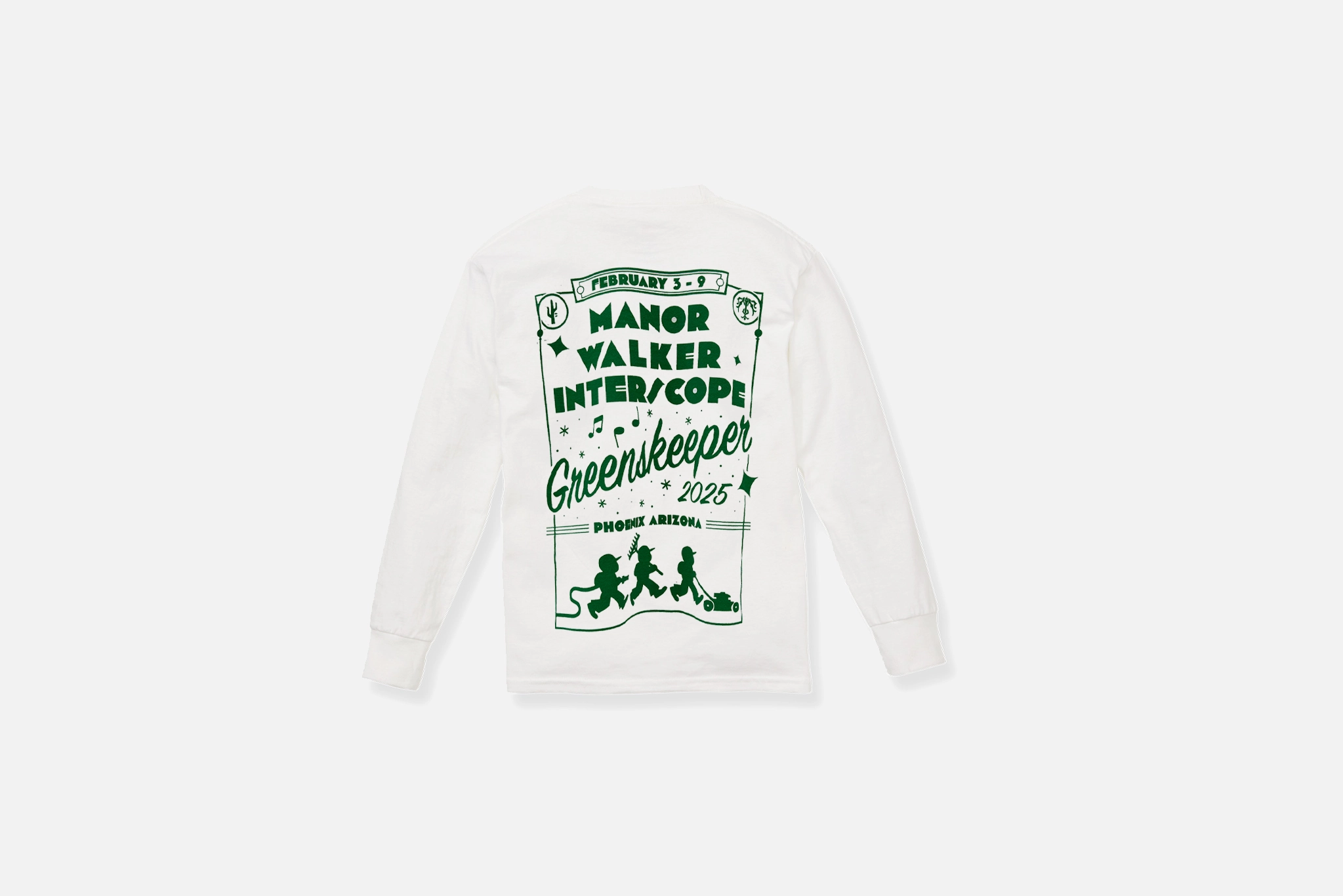 Manor X Interscope "2025 GK Roll Call Long Sleeve" M - White Thermal regulation Flexible Collar System
