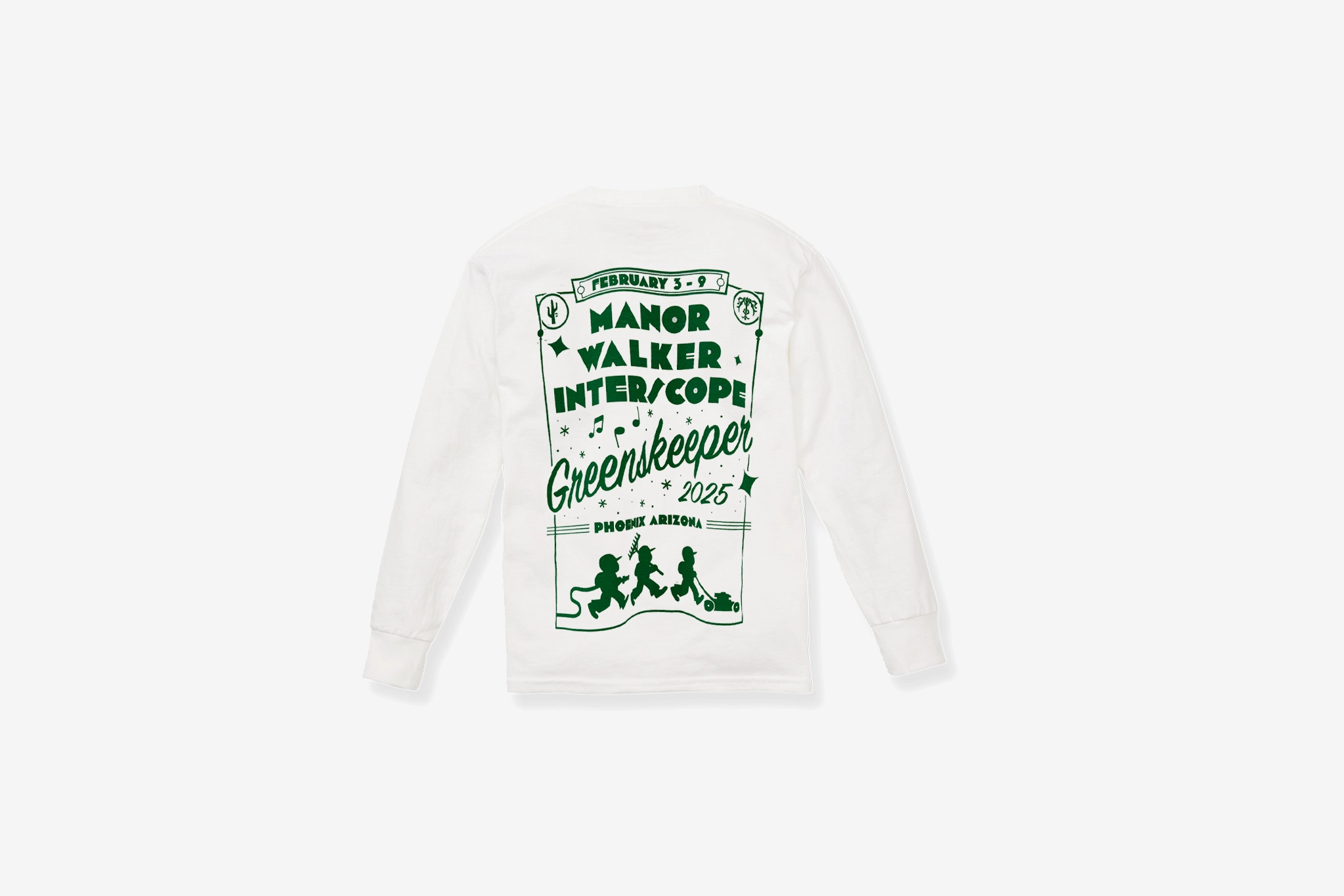 Manor X Interscope "2025 GK Roll Call Long Sleeve" M - White Matte Surface Finish Compression Fit