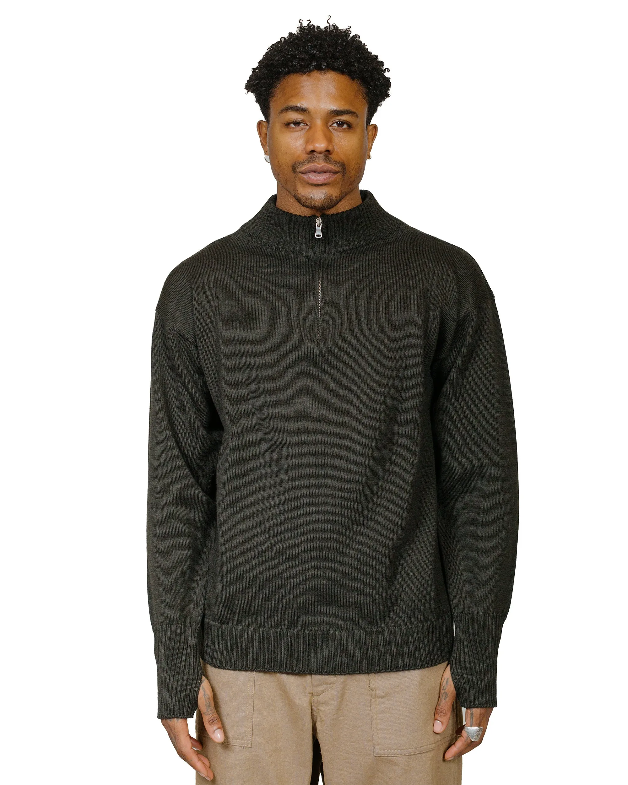Trend Focus Comfy Essentials Andersen-Andersen Seaman Half-Zip Hunting Green