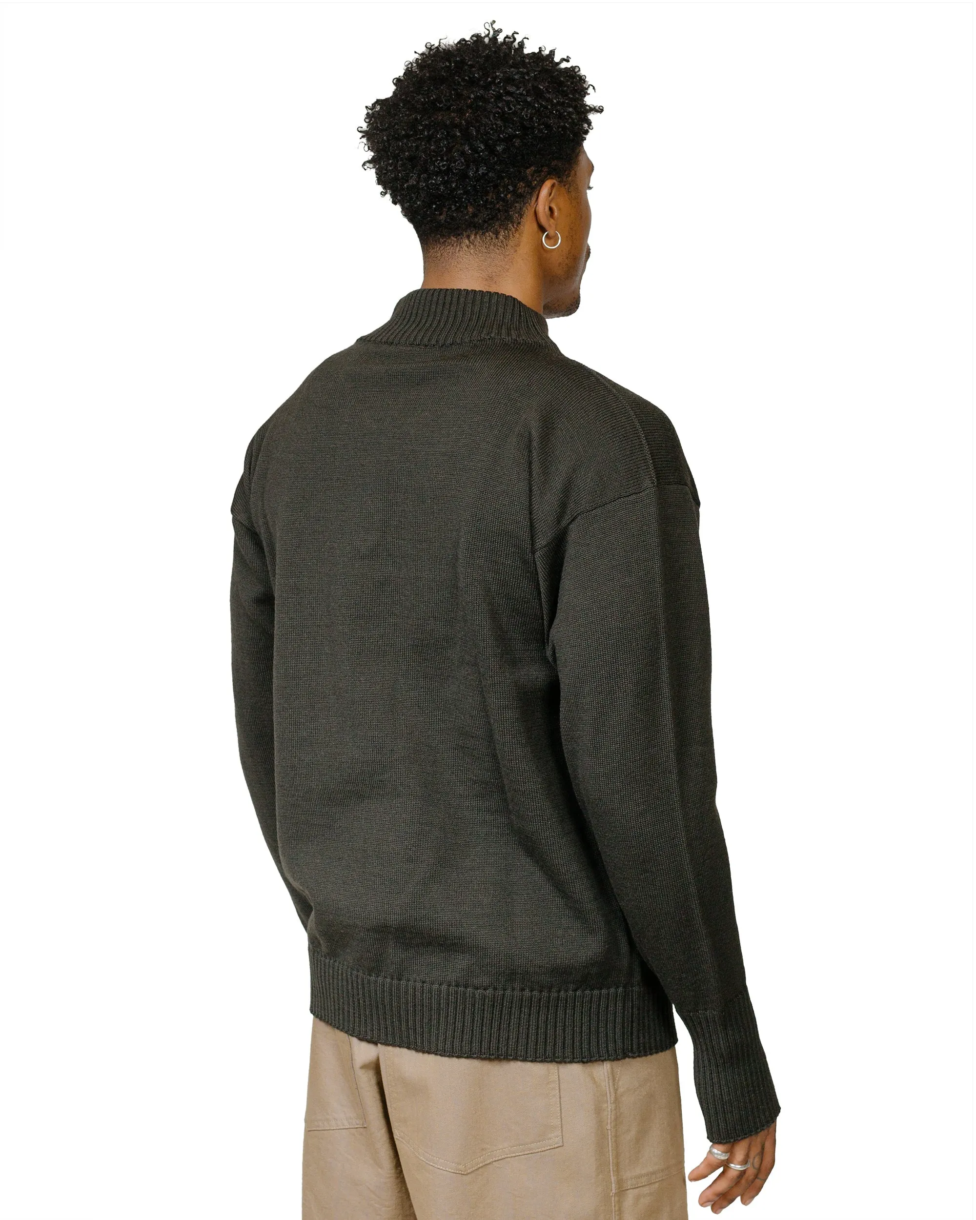Fleece Logo Design Andersen-Andersen Seaman Half-Zip Hunting Green