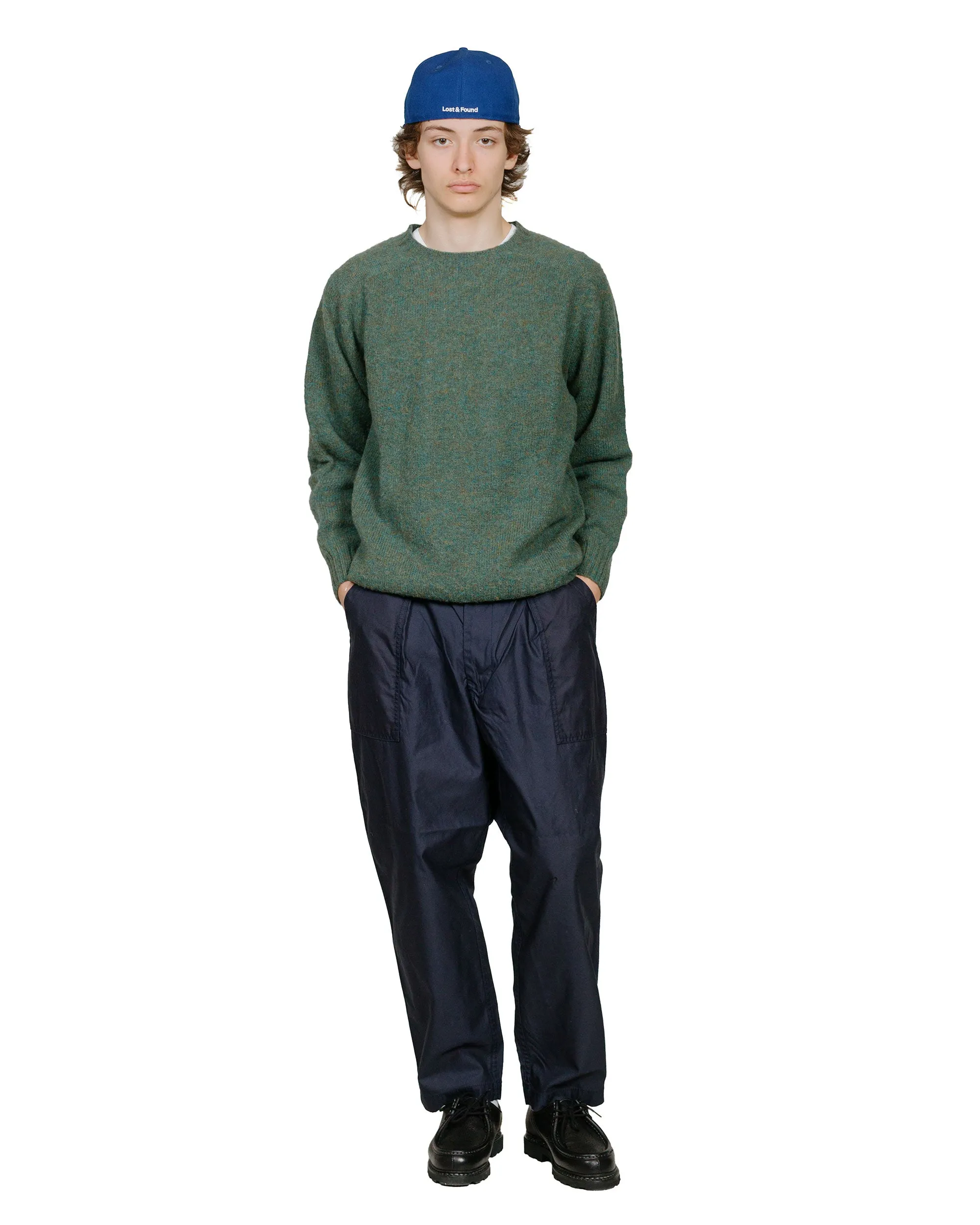 Warm Outfit Pockets Lost & Found Shaggy Sweater Jade