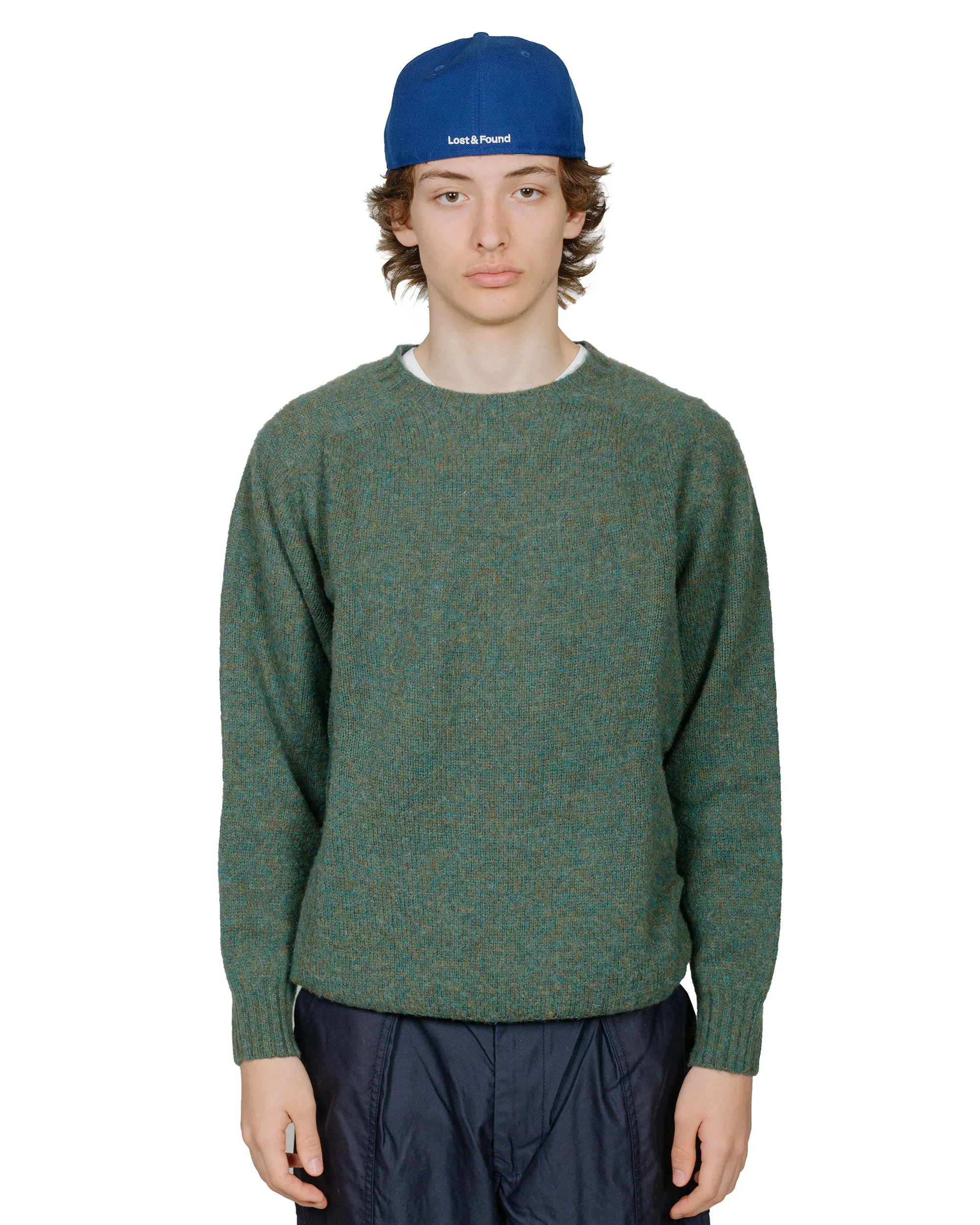 Sporty Look Lost & Found Shaggy Sweater Jade