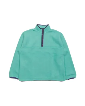 The Real McCoy's MJ23114 Snap Front Pull-Over Fleece Teal Comfy Outfit product discount