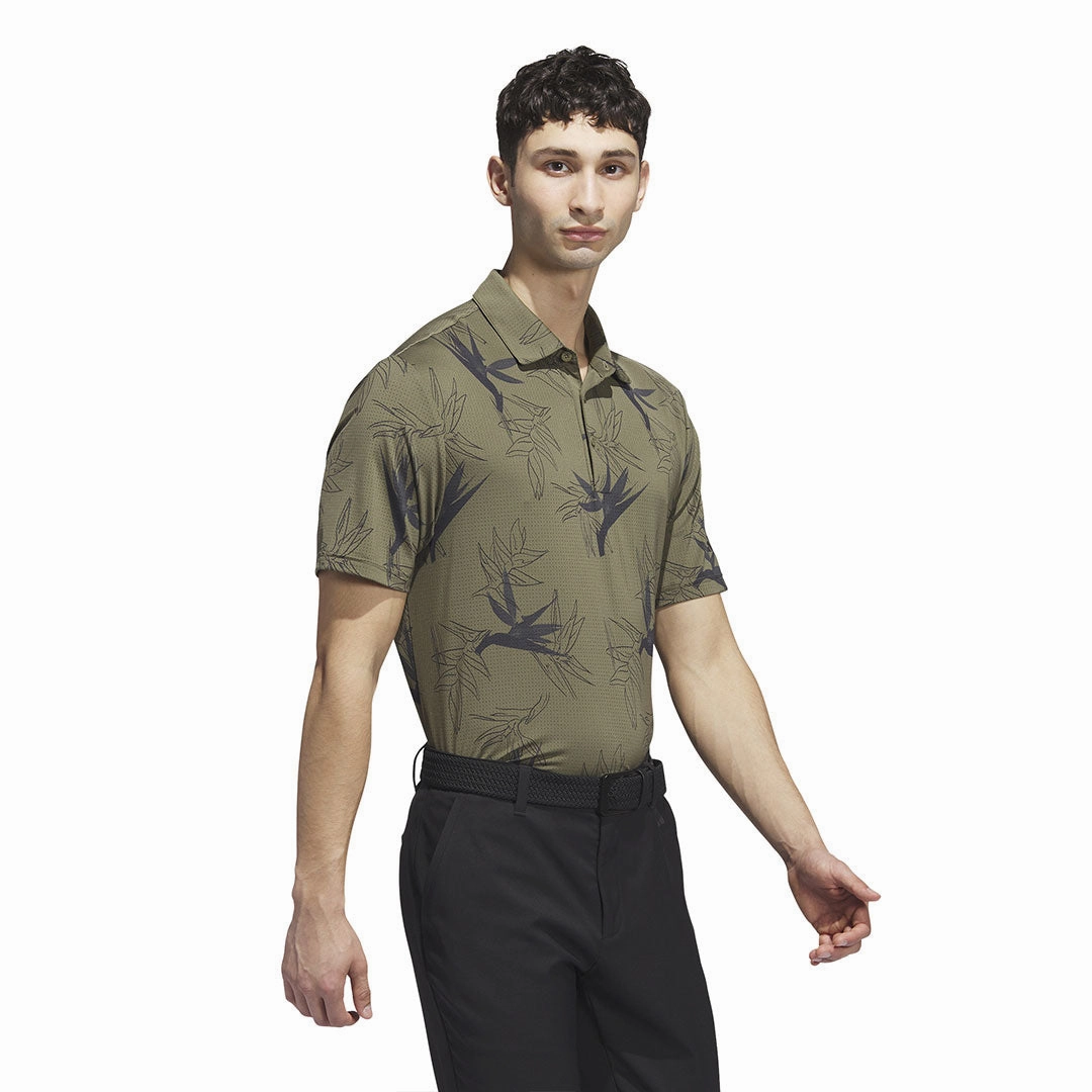 Double Stitched Hem adidas - Men's Oasis Mesh Polo (HZ0438)