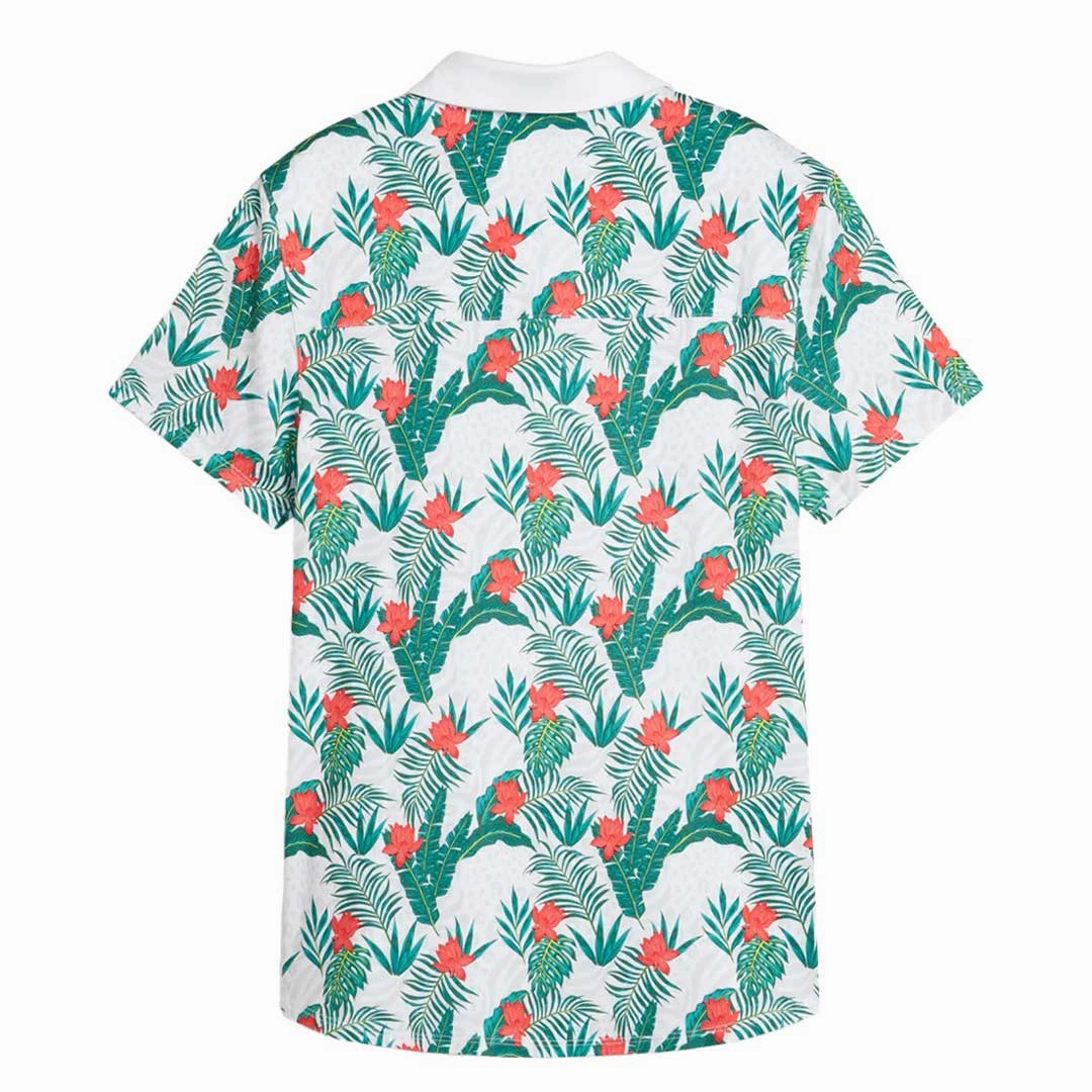 Dry Texture Puma - Women's MATTR Tropic Short Sleeve Golf Polo (623925 01)