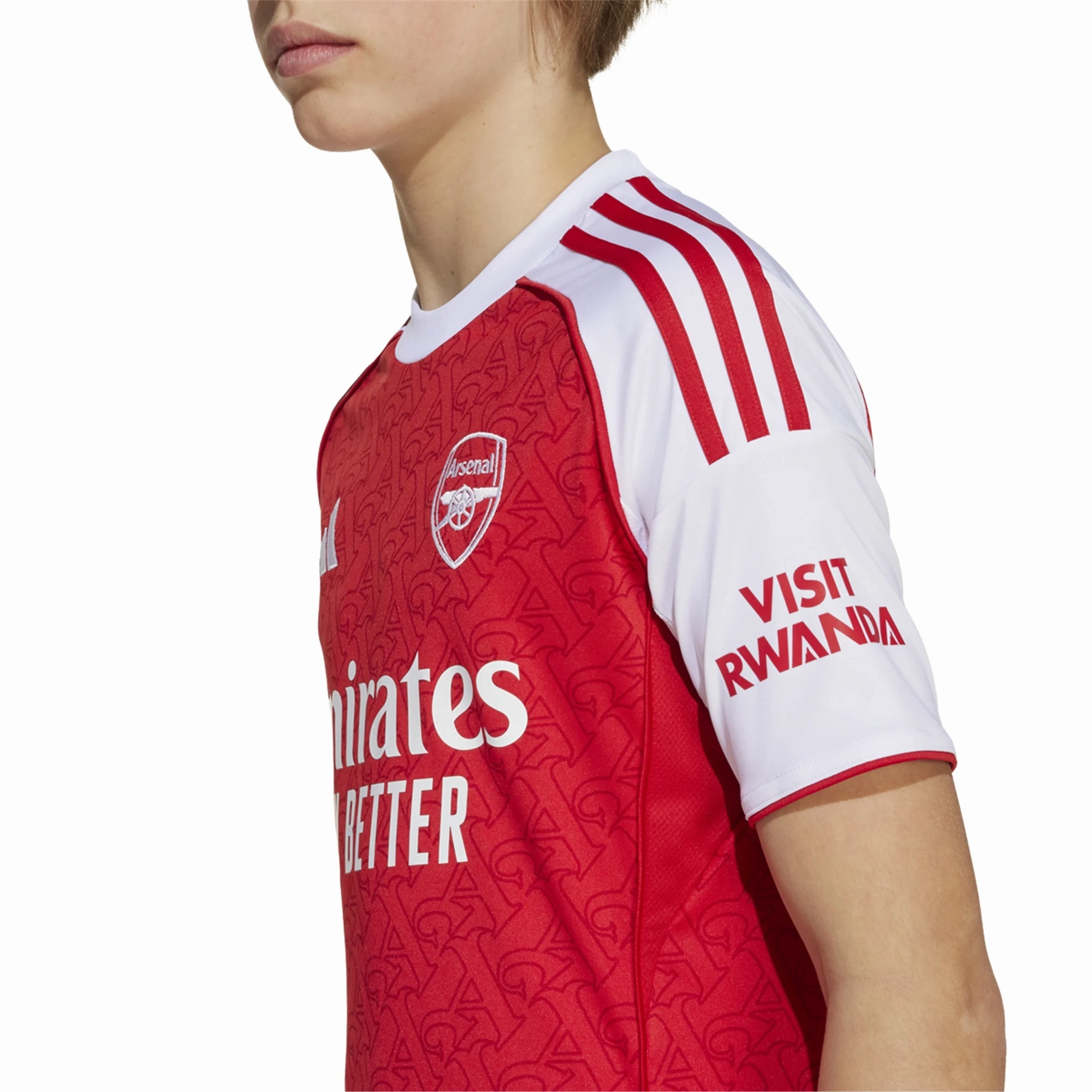 All-day Comfort Ready To Move adidas Youth Arsenal Home Jersey 25/26 (Better Scarlet/White)