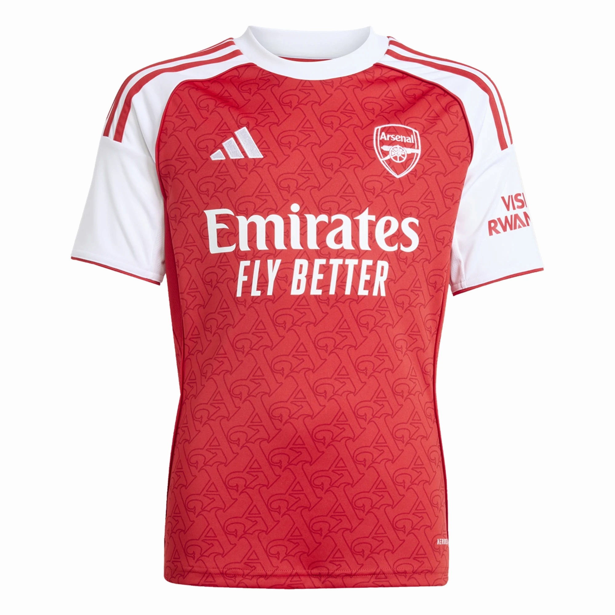 Comfort Layer Slim Silhouette adidas Youth Arsenal Home Jersey 25/26 (Better Scarlet/White)