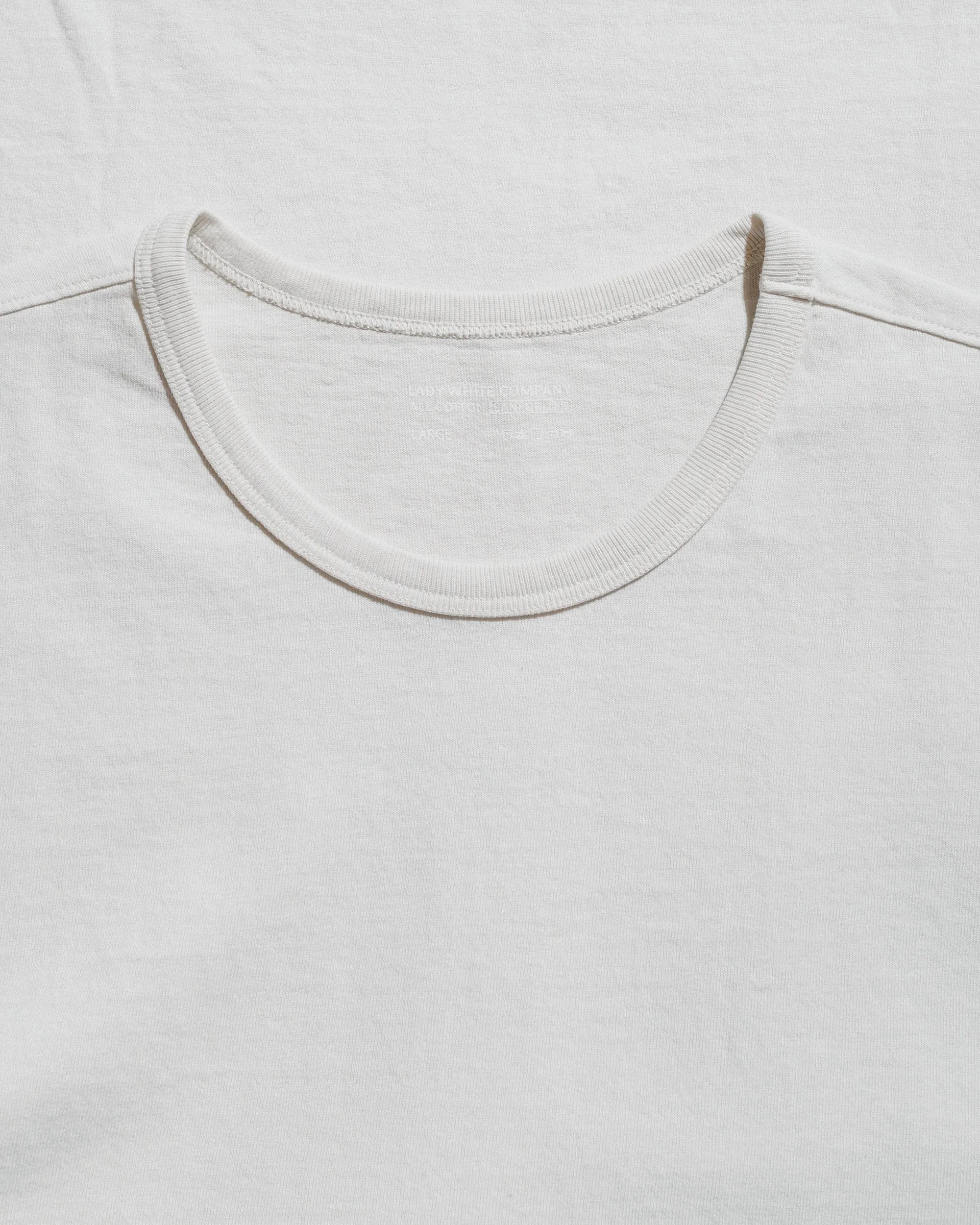 Lady White Co. T-Shirt 2-Pack Off White Durable Collar Construction