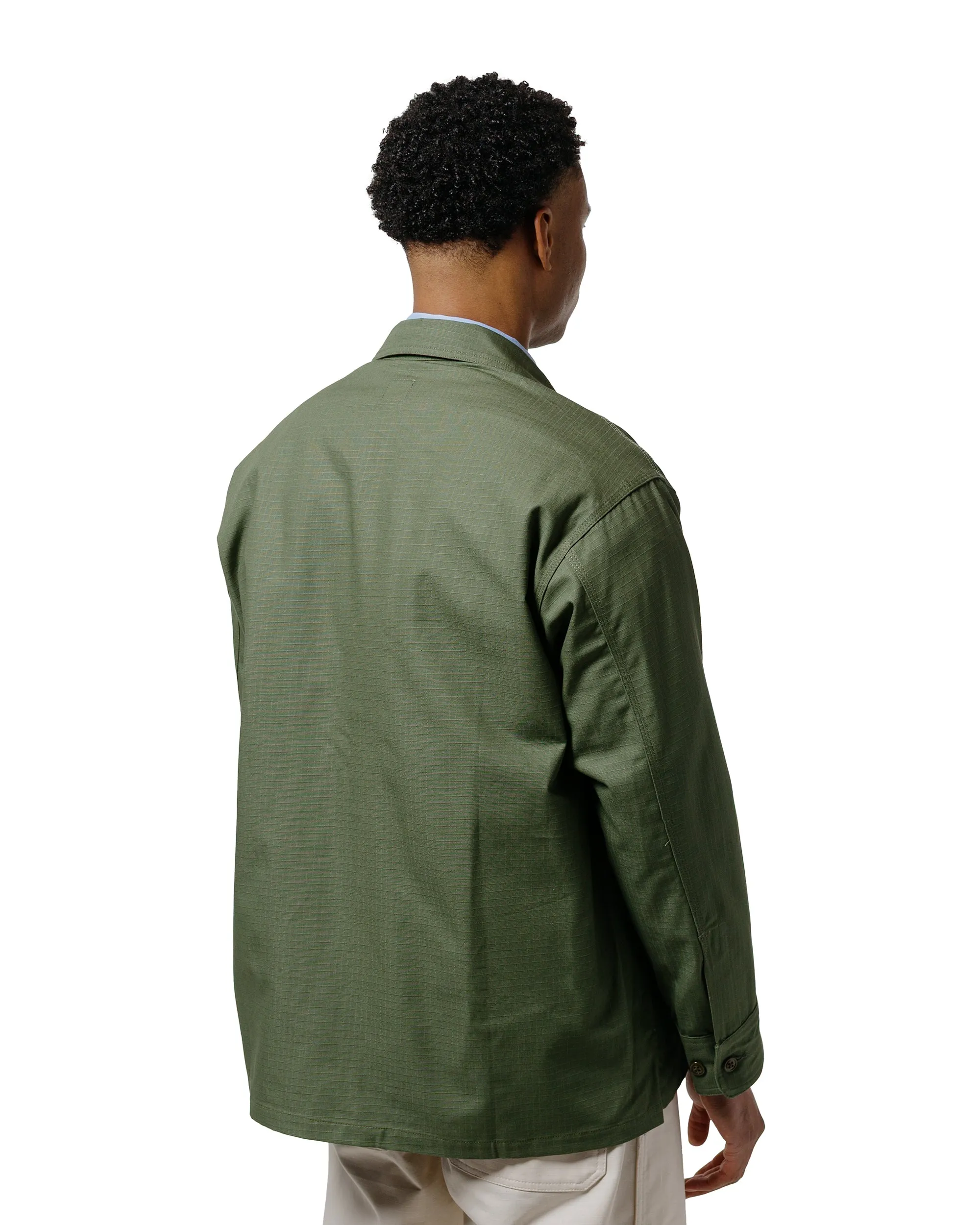 holiday season Randy's Garments Over Shirt Cotton Ripstop Olive