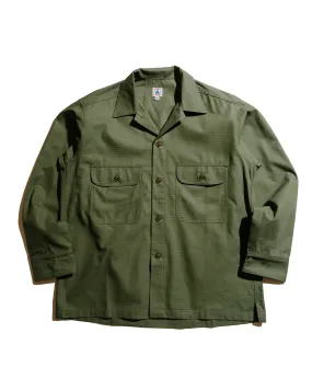 Layering Piece Morning Comfort Randy's Garments Over Shirt Cotton Ripstop Olive