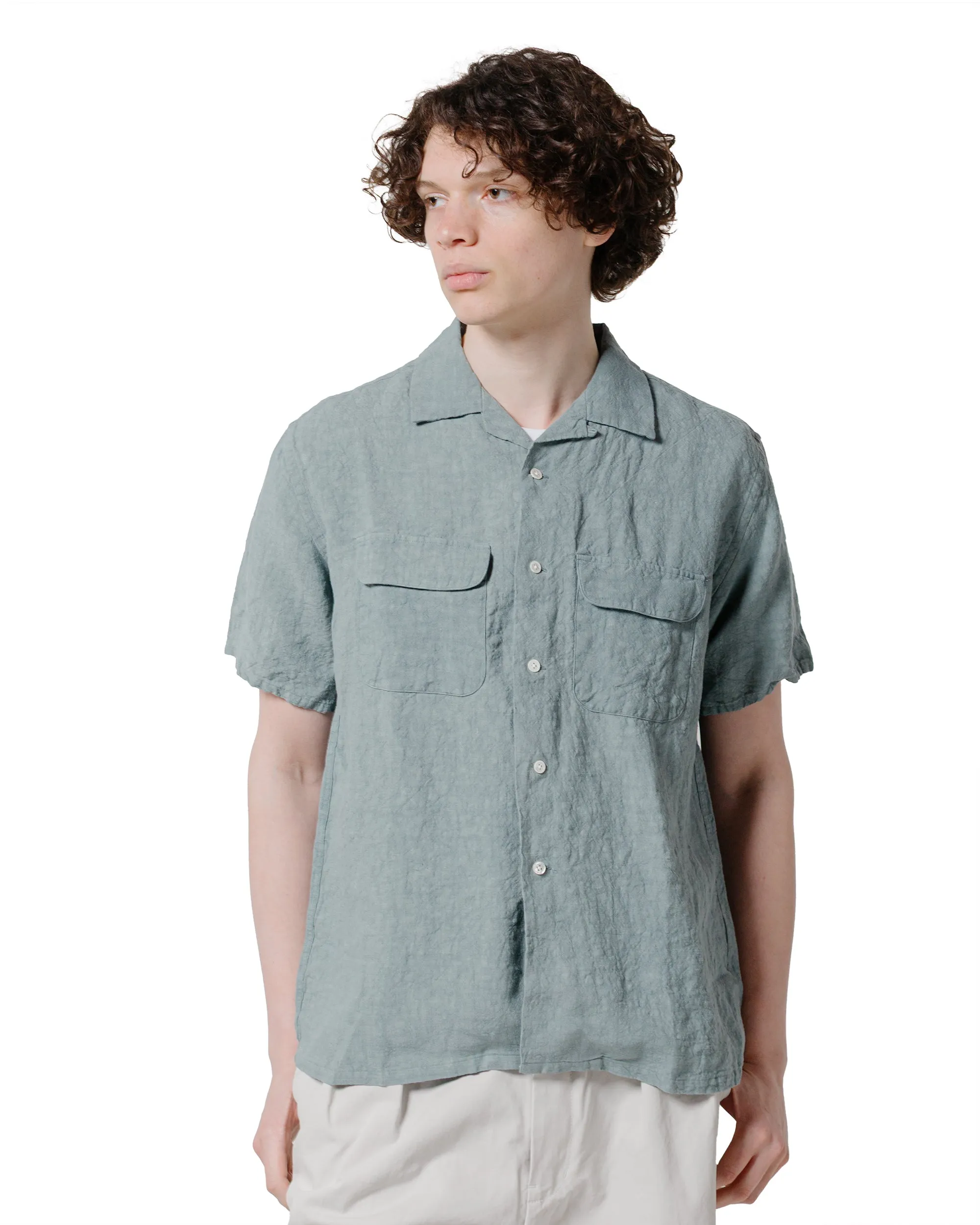 Non-Iron Non Iron Beams Plus Open Collar 1/40 Linen Sax