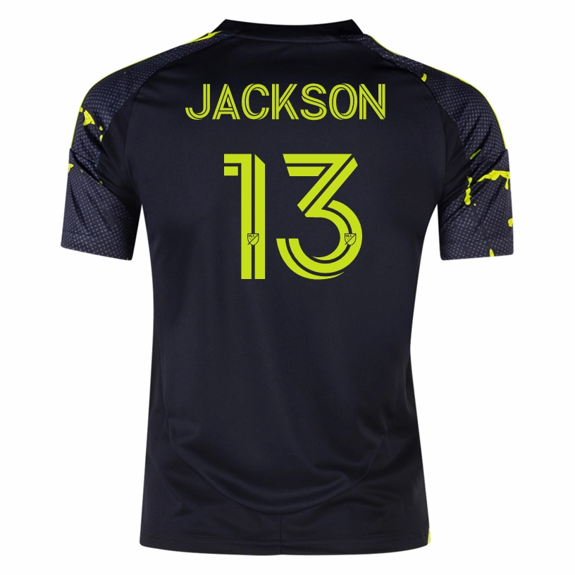 adidas Columbus Crew Aziel Jackson Away Jersey 25/26 (Black/Yellow) Abrasion resistant
