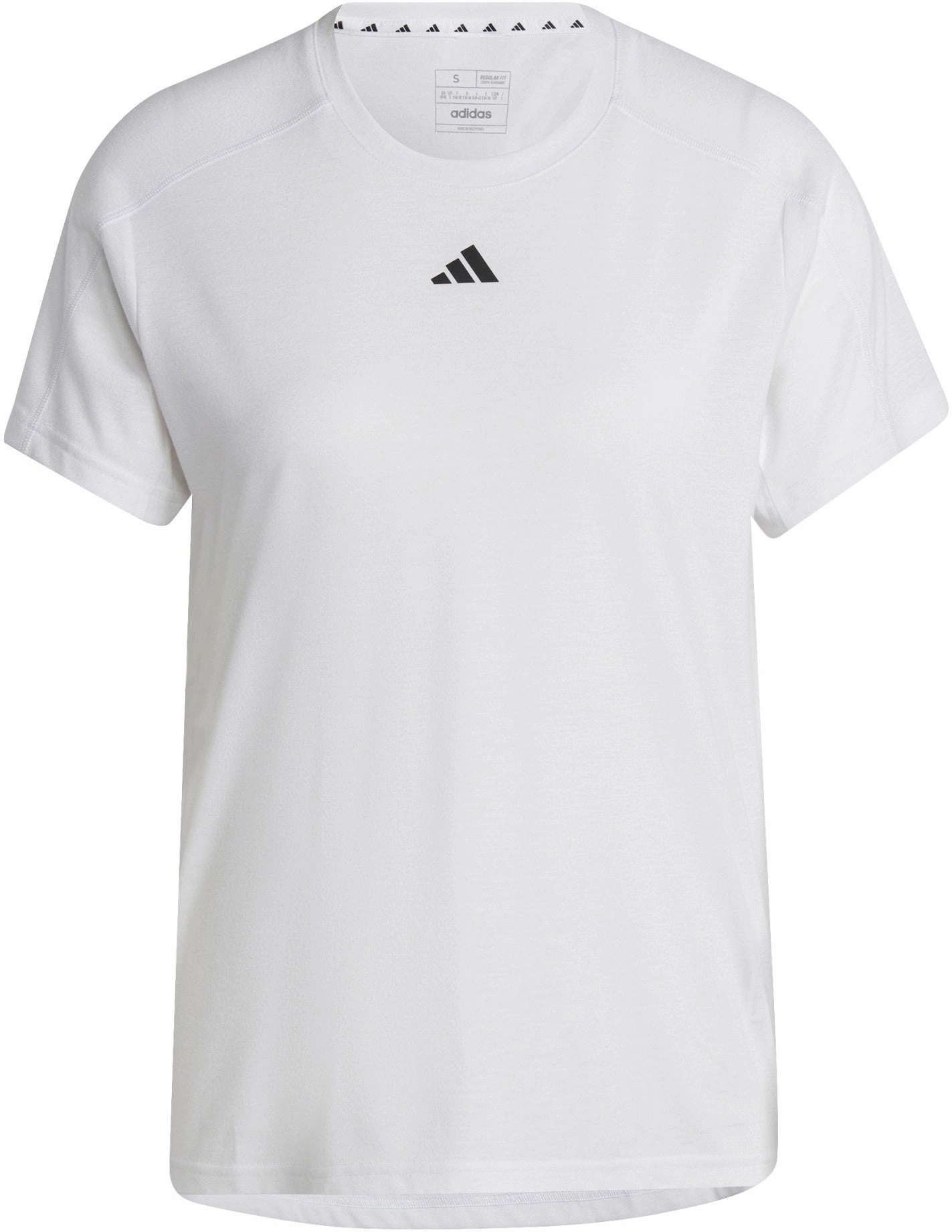 oversized but not shapeless Women's AEROREADY Train Essentials Minimal Branding Crewneck T-Shirt