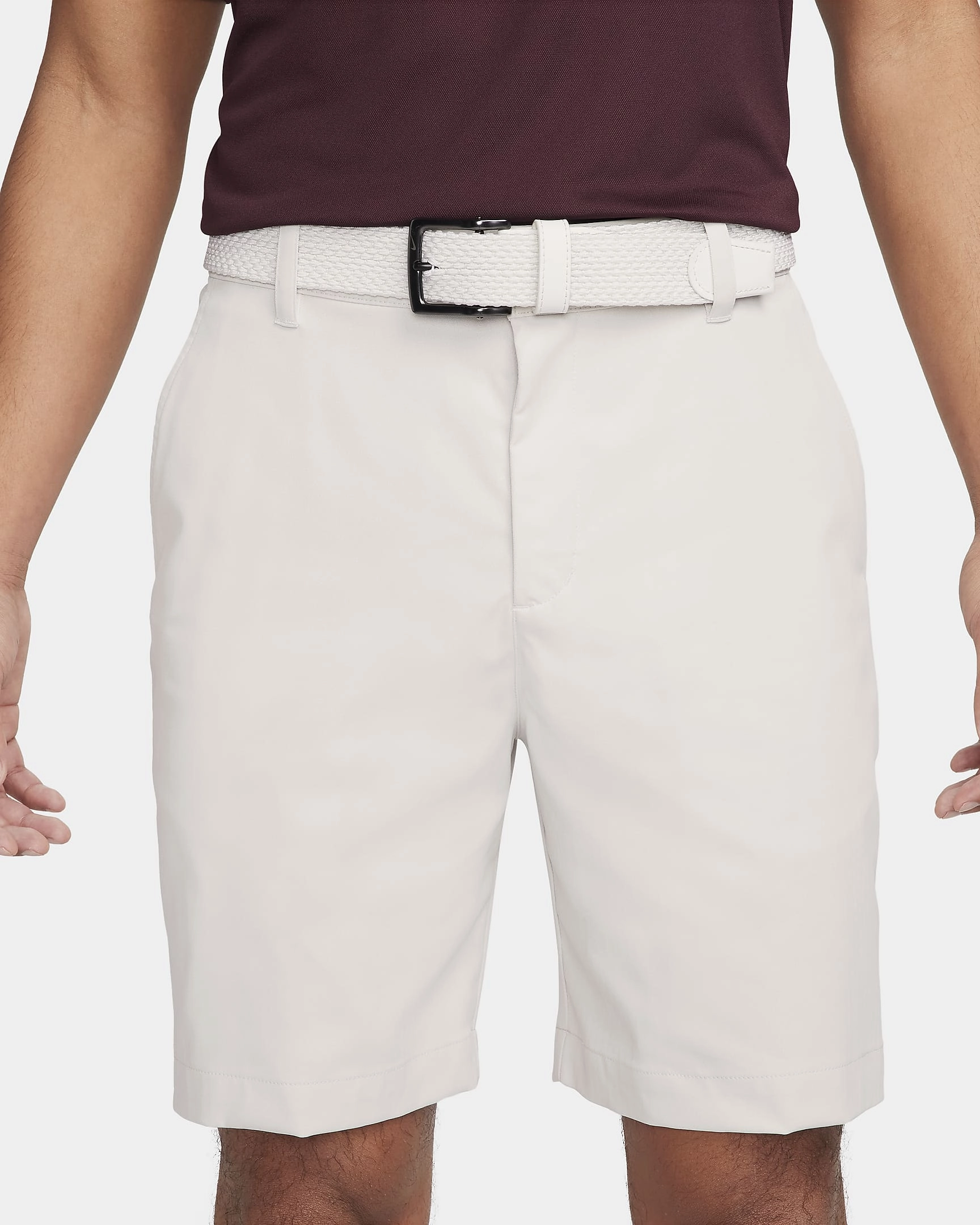 Nike "Tour 8" Chino Golf Short" M - Light Bone / Black Aerodynamic Cut