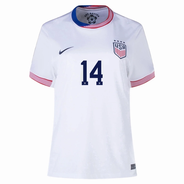 Nike Womens United States Sam Coffey Home Jersey 24/25 (White) Multi Zone Ventilation Vented Back