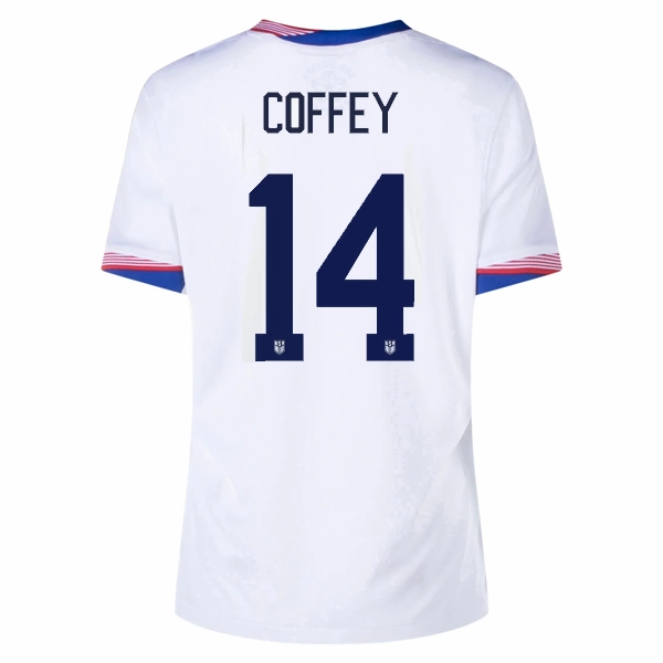 Elastic Cuff Retention Nike Womens United States Sam Coffey Home Jersey 24/25 (White)