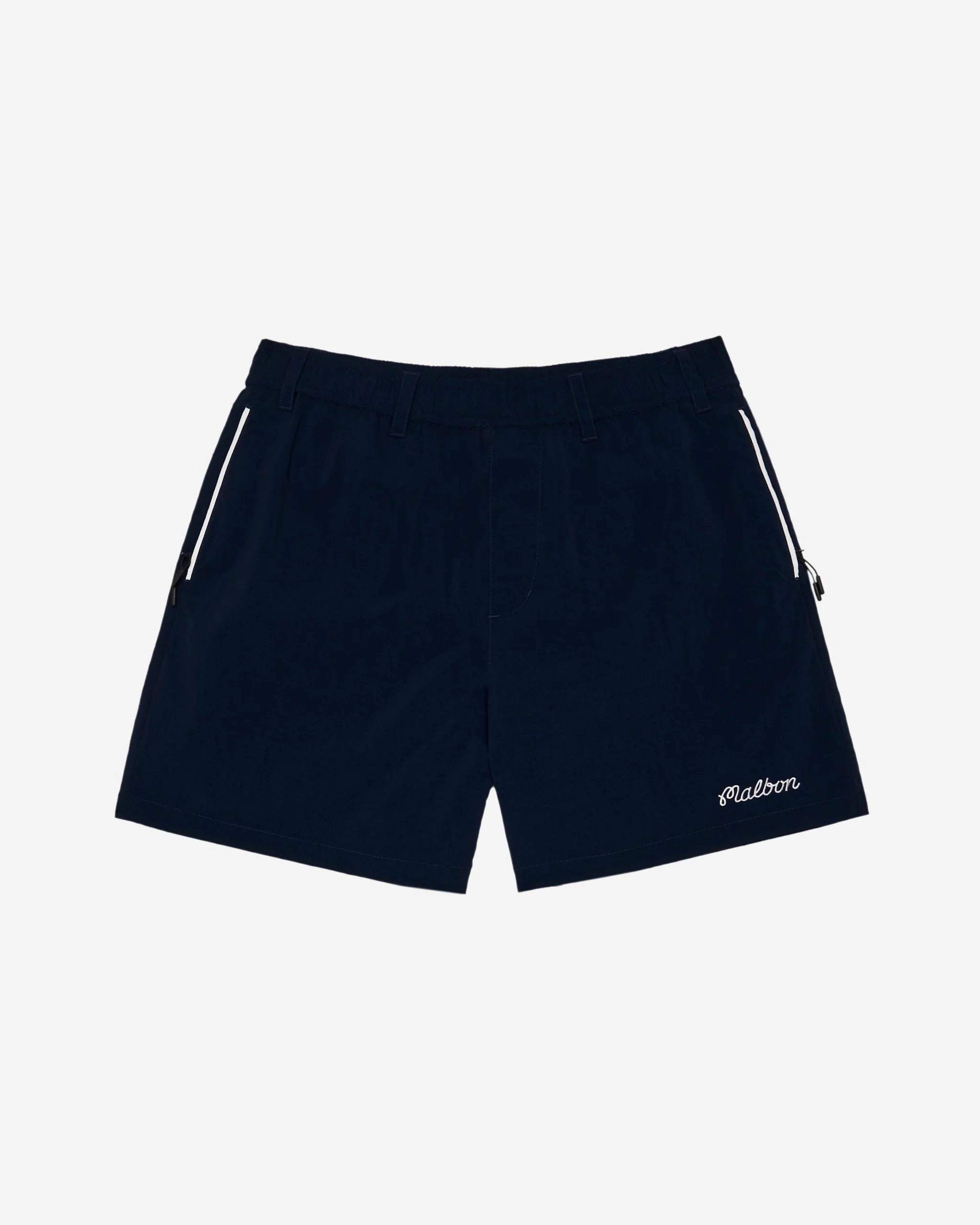 Lightweight Layering Malbon "Riva Nylon Short" M - Navy
