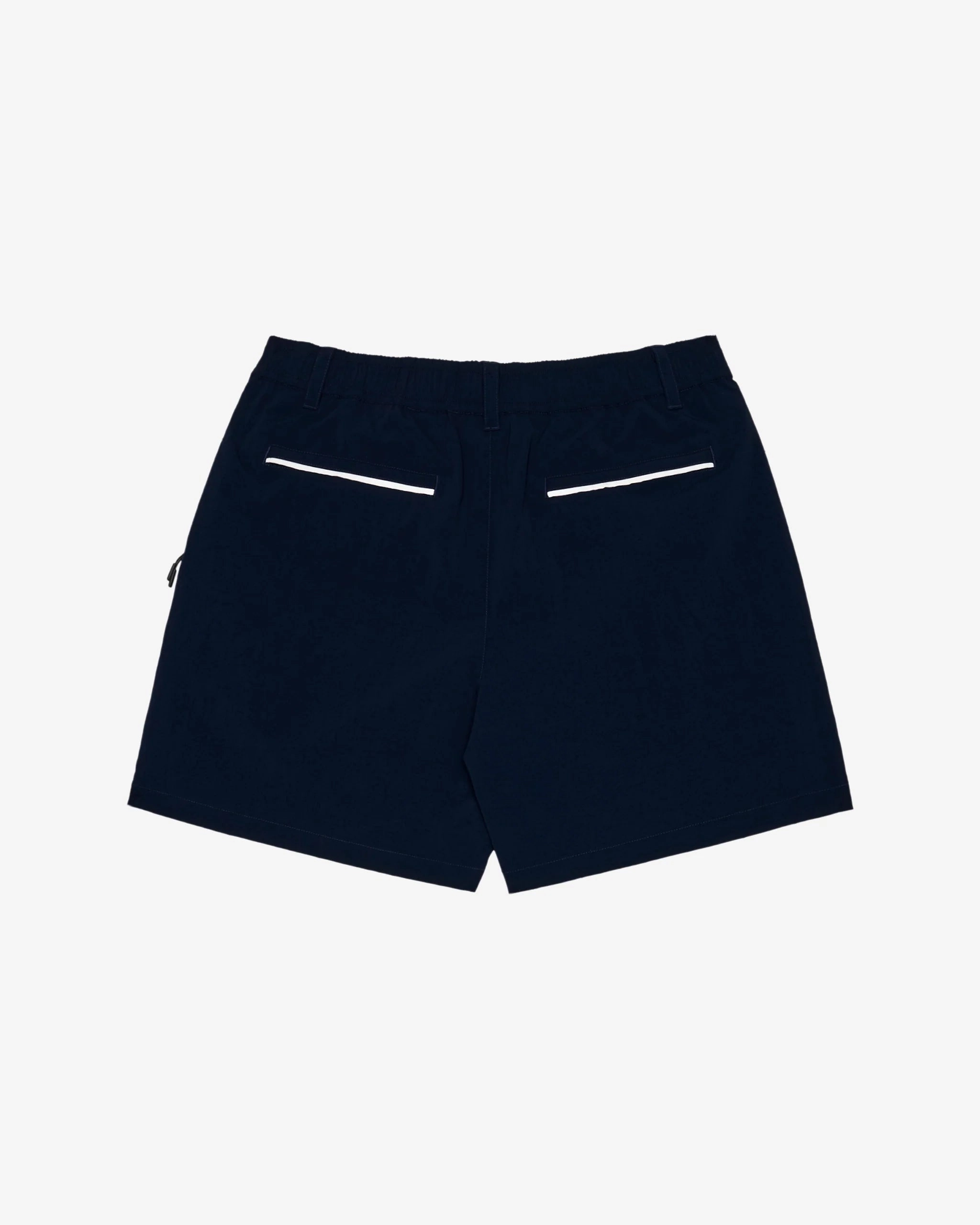 Outdoor Performance Irregularity Balanced Weave Malbon "Riva Nylon Short" M - Navy