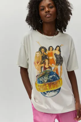 Open Glow Bold Core Daydreamer "Spice Girls 'Spiceworld' Merch Tee" W - Vintage White