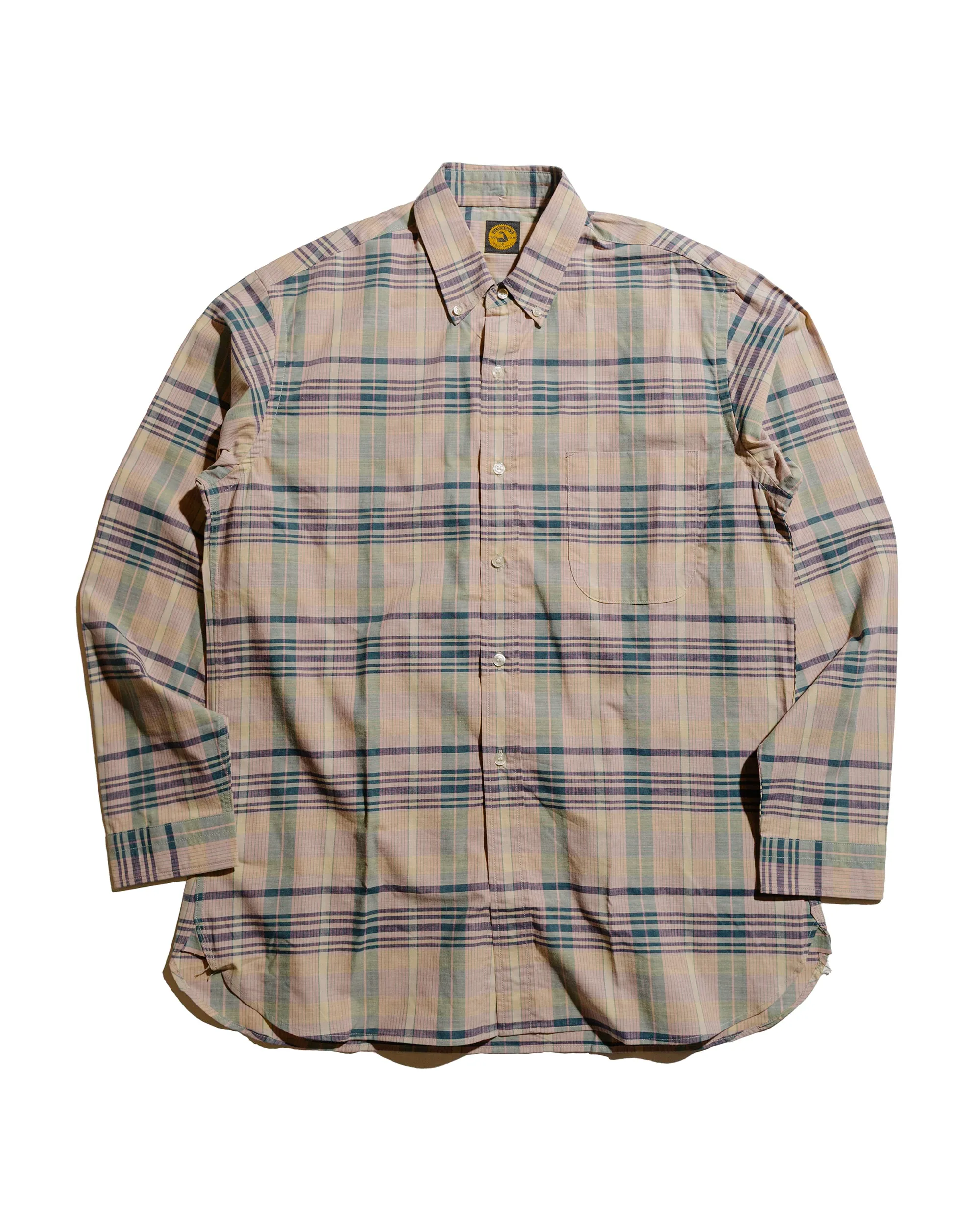hypoallergenic material High-End Fashion Warehouse Lot. JG-16 The King of Madras Shirt Salmon