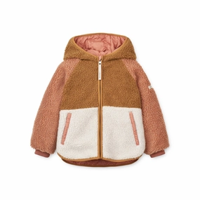 Modern Drop Tail Hem Ventilation System Liewood Jackson Reversible Jacket, Tuscany Rose Mix