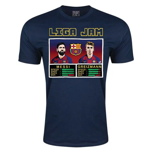 LIGA Jam Messi & Greizmann T-Shirt Pre Shrunk Cotton