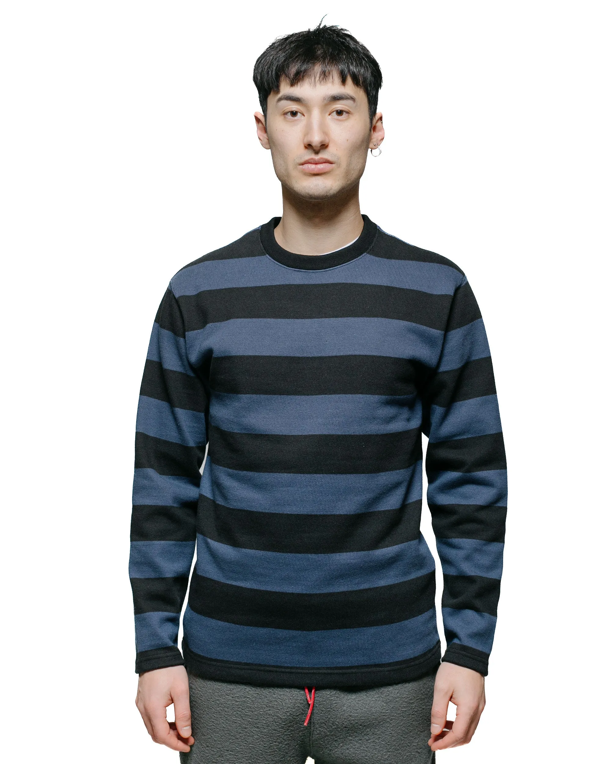 The Real McCoy's BC18104 Buco Stripe Racing Jersey Black/Blue Sustainable Packaging