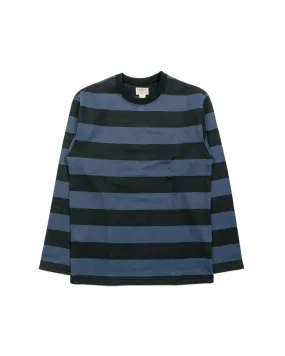 Cozy And Warm UV Protective Coating The Real McCoy's BC18104 Buco Stripe Racing Jersey Black/Blue