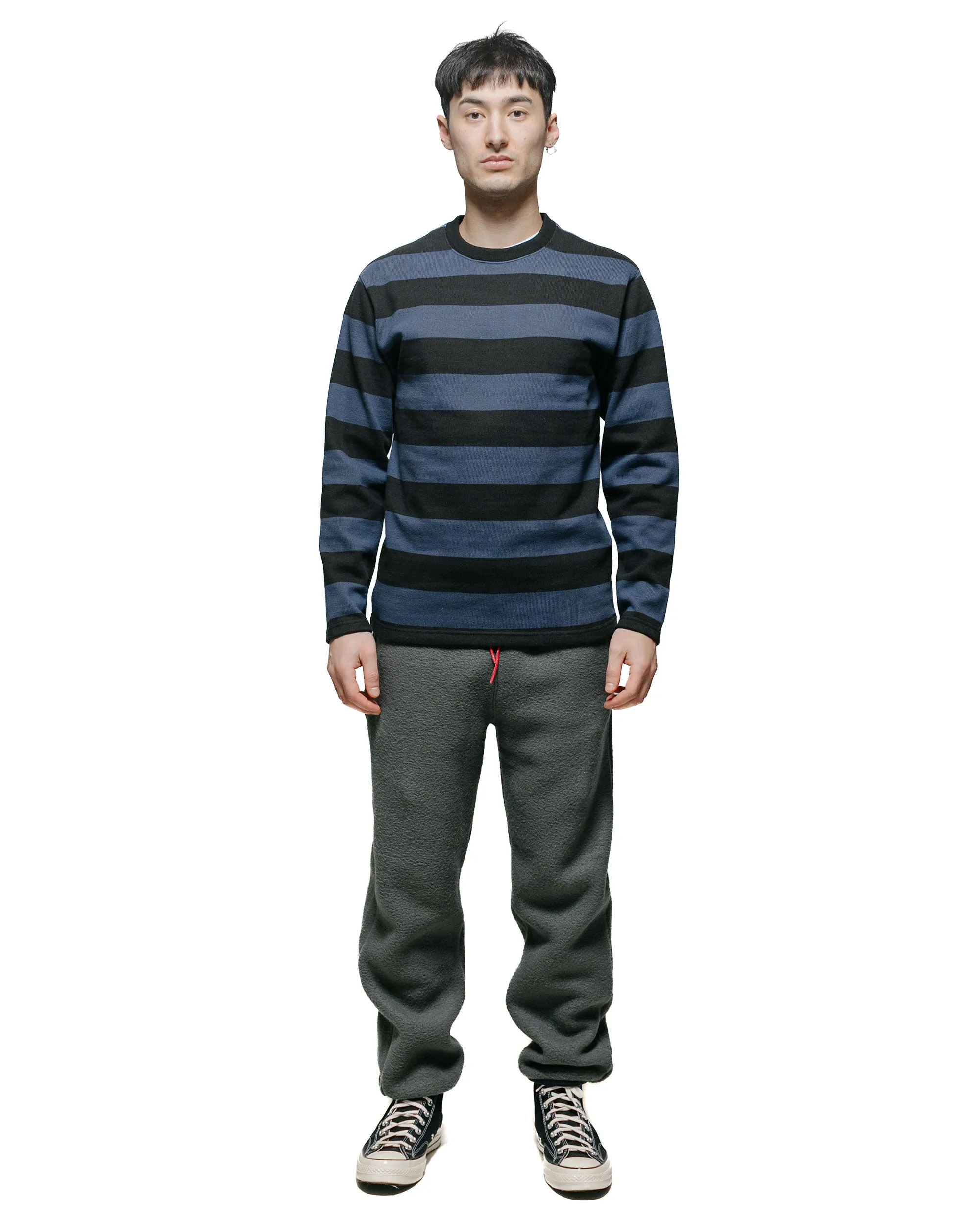 Functional Look Outdoor Wear The Real McCoy's BC18104 Buco Stripe Racing Jersey Black/Blue