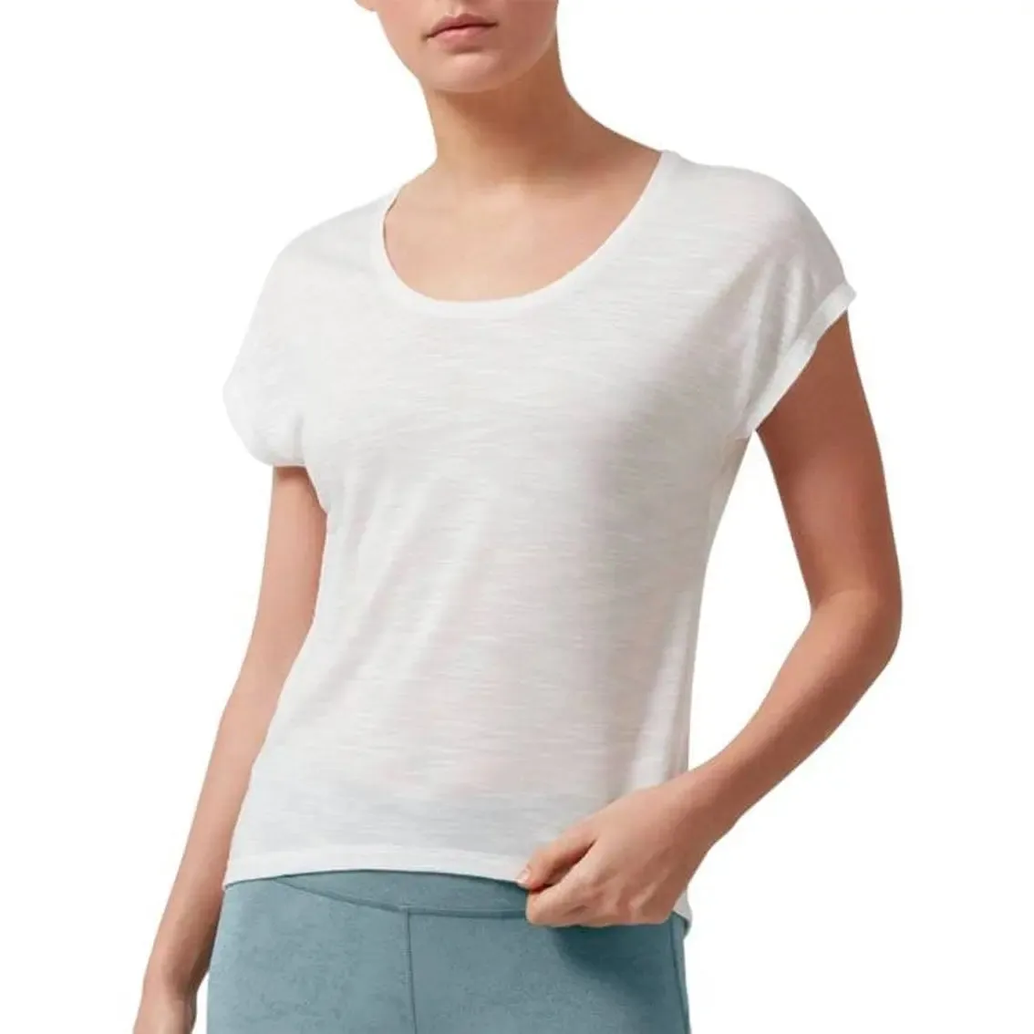 Womens On Running Active-T Flow - White Polish Glow