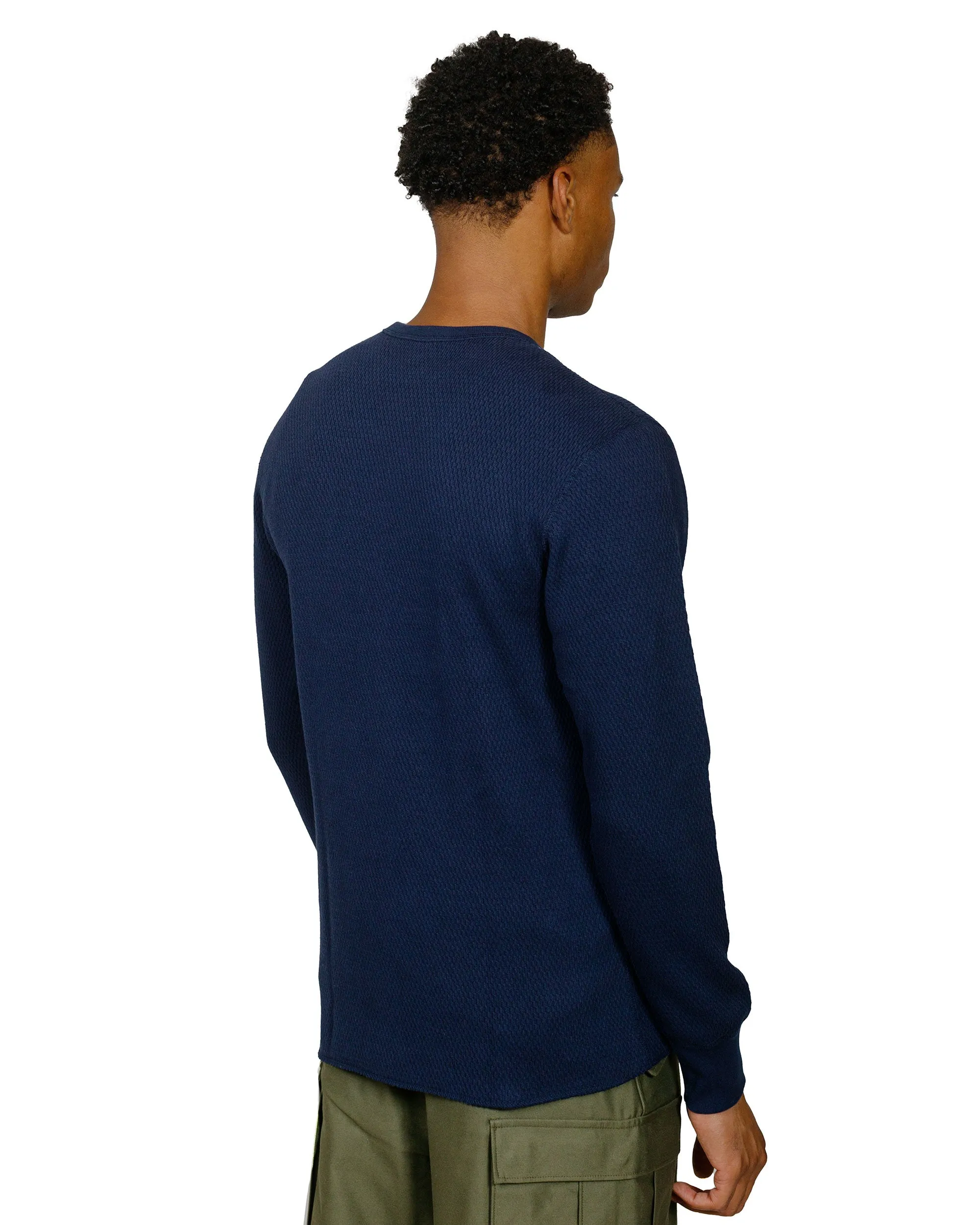 The Real McCoy's MC22109 U.S. Army Military Thermal Shirt Navy light layering